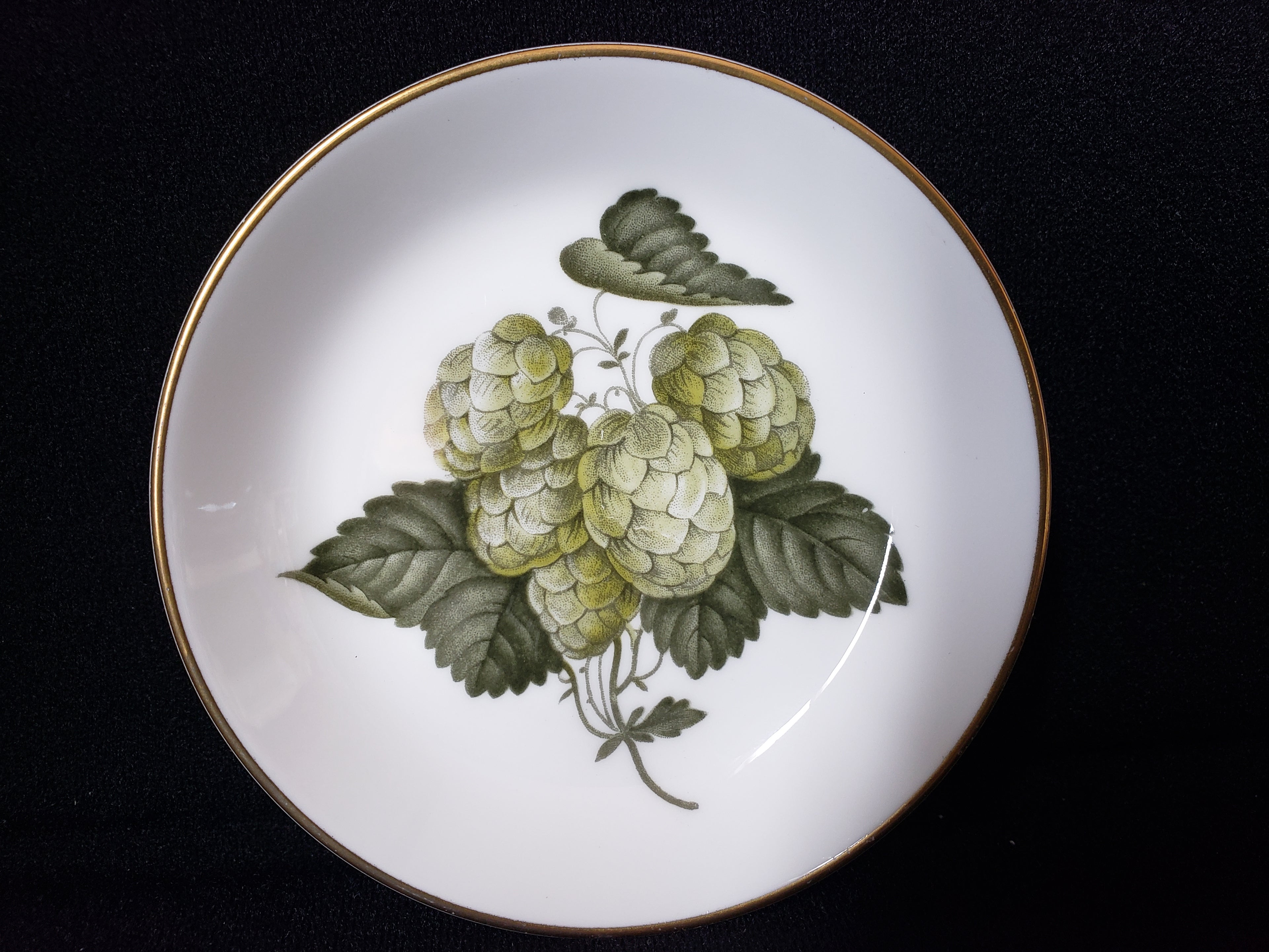 Vintage Royal Worcester Hop Mathon Small Dish 3-7/8" (lot 2089)