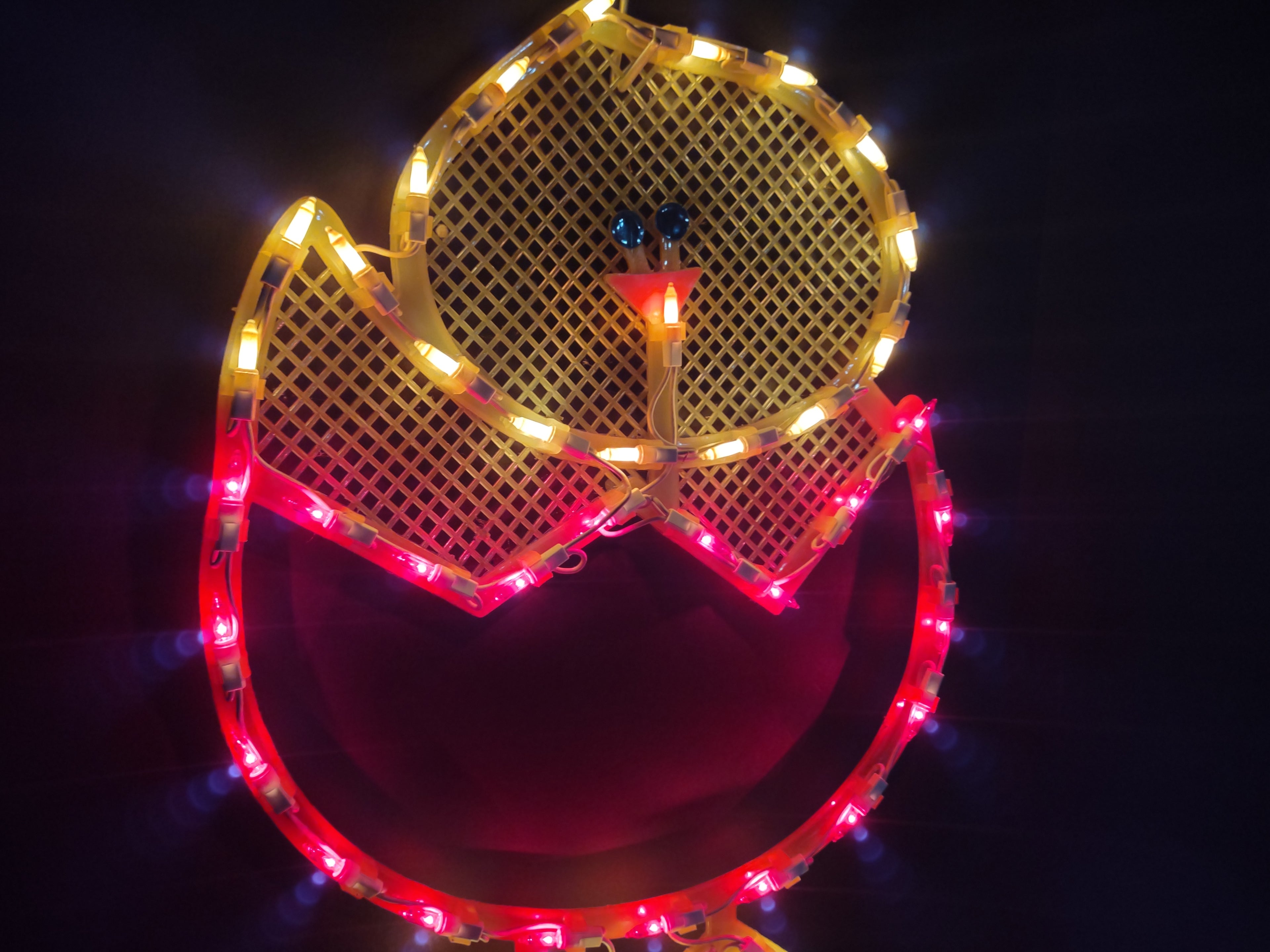 Vintage Window Easter Chicken Light Up 18" (lot 1487)