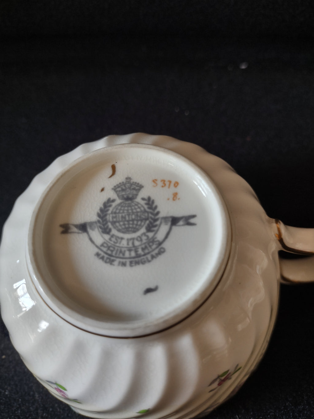 Vintage Minton Printemps Tea Cup Saucer Bone China Floral Gold x 3 (Lot 5474)