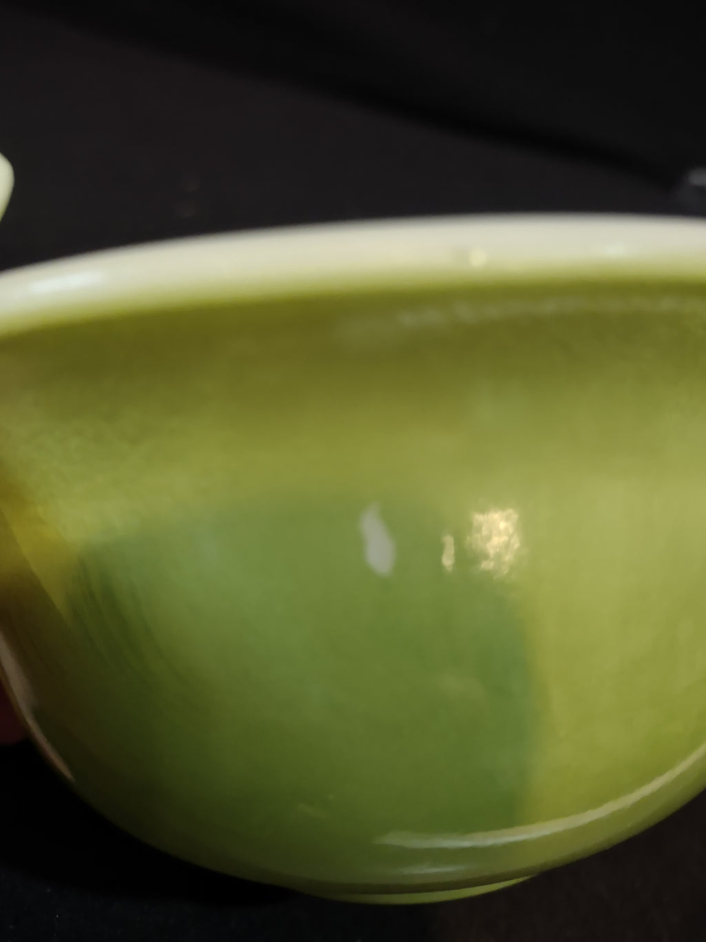 Vintage Glasbake Lime Green 5" Individual Casserole Bowls Set Of 2 (Lot 5228)