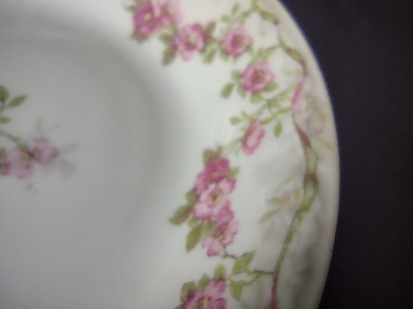 GDA Limoges Small Bowl 5" Apple Blossom Garland Swag Ribbon (lot 750)