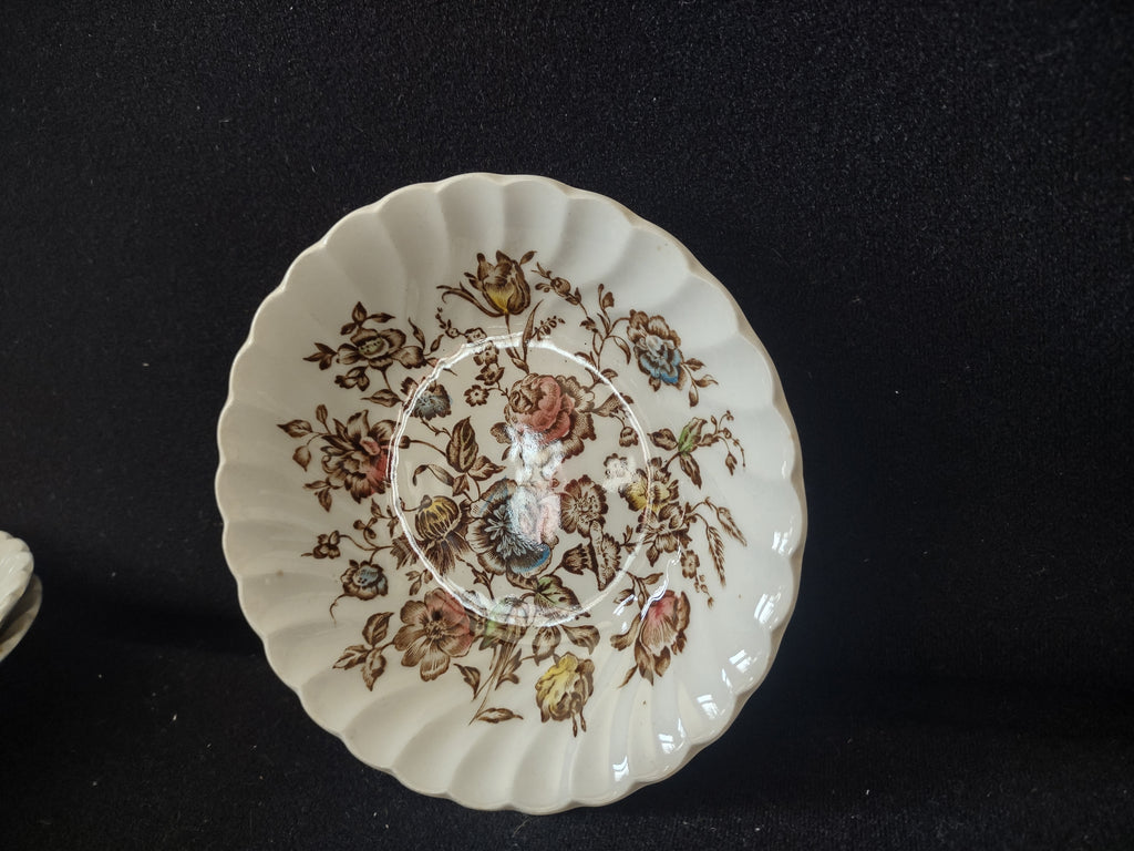 Vintage Johnson Small 5" Bowl Staffordshire Ironstone England x 3 (lot 5604)