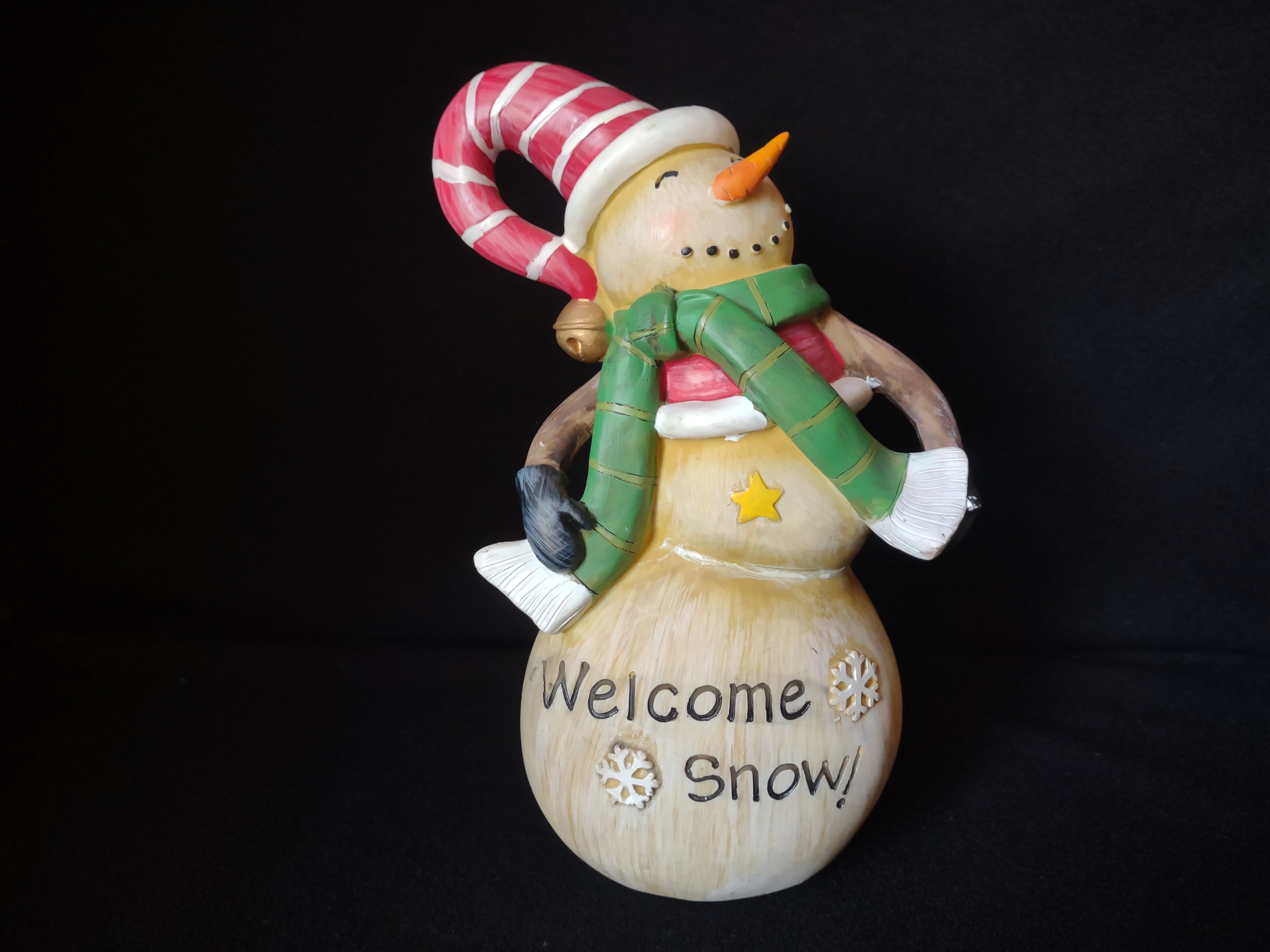 Christmas Snowman Welcome Snow Decor (lot 1578)