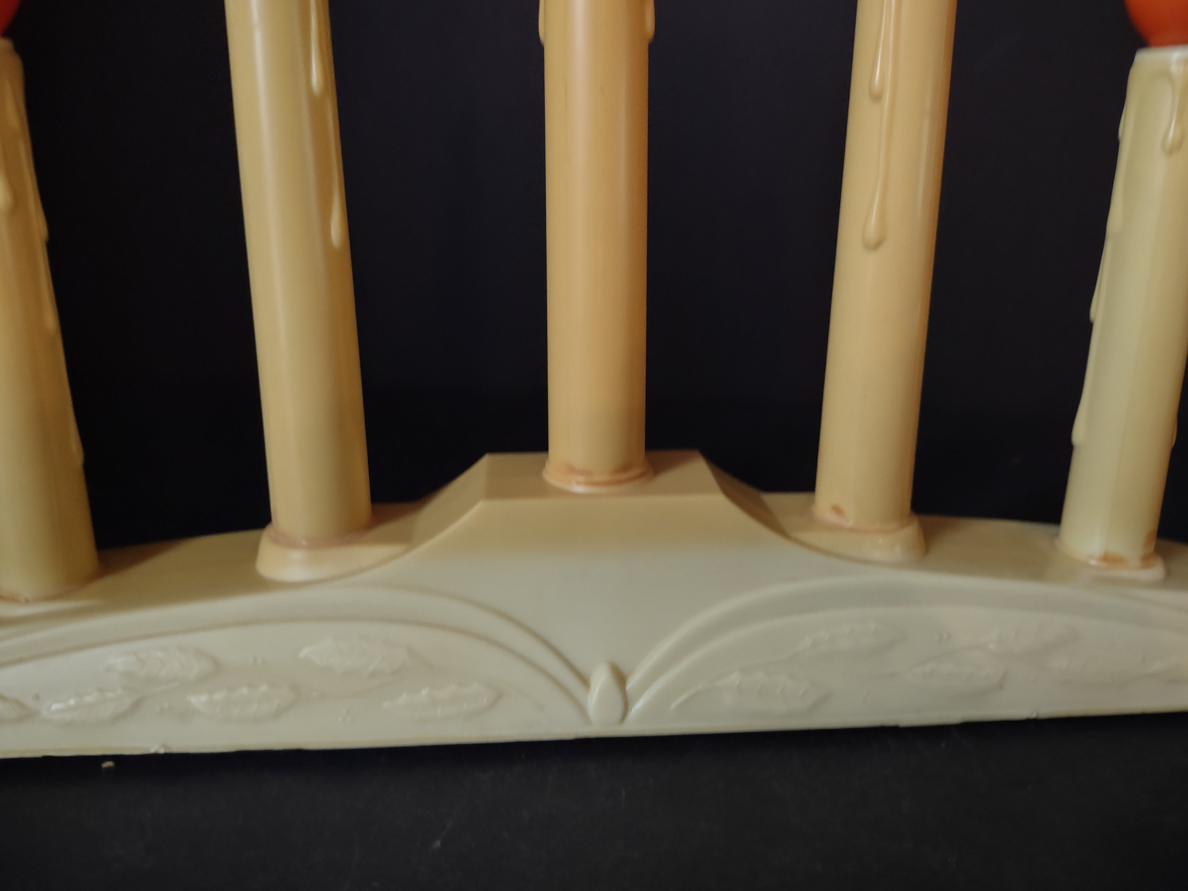 Vintage Christmas Set of 2 Window 5 Candle Drip Candelabra Candolier (lot 2299)