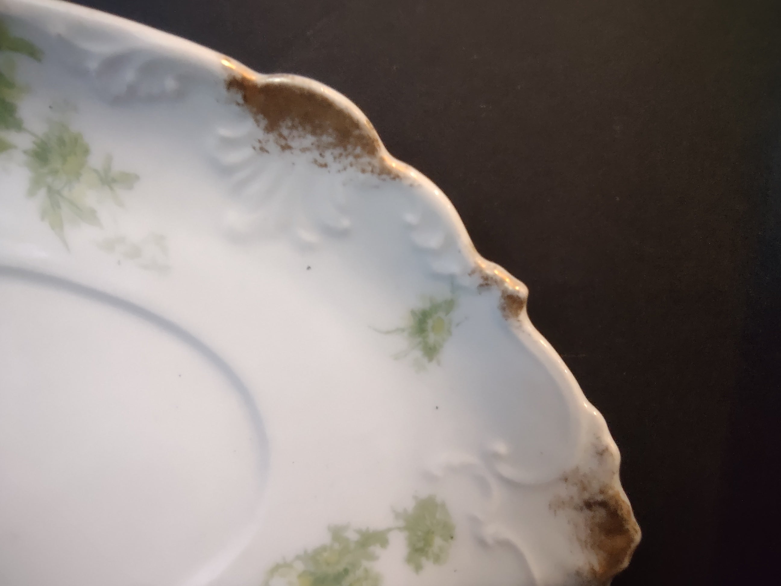 Haviland Limoges France Underplate for Gravy Boat ONLY (lot 1083)