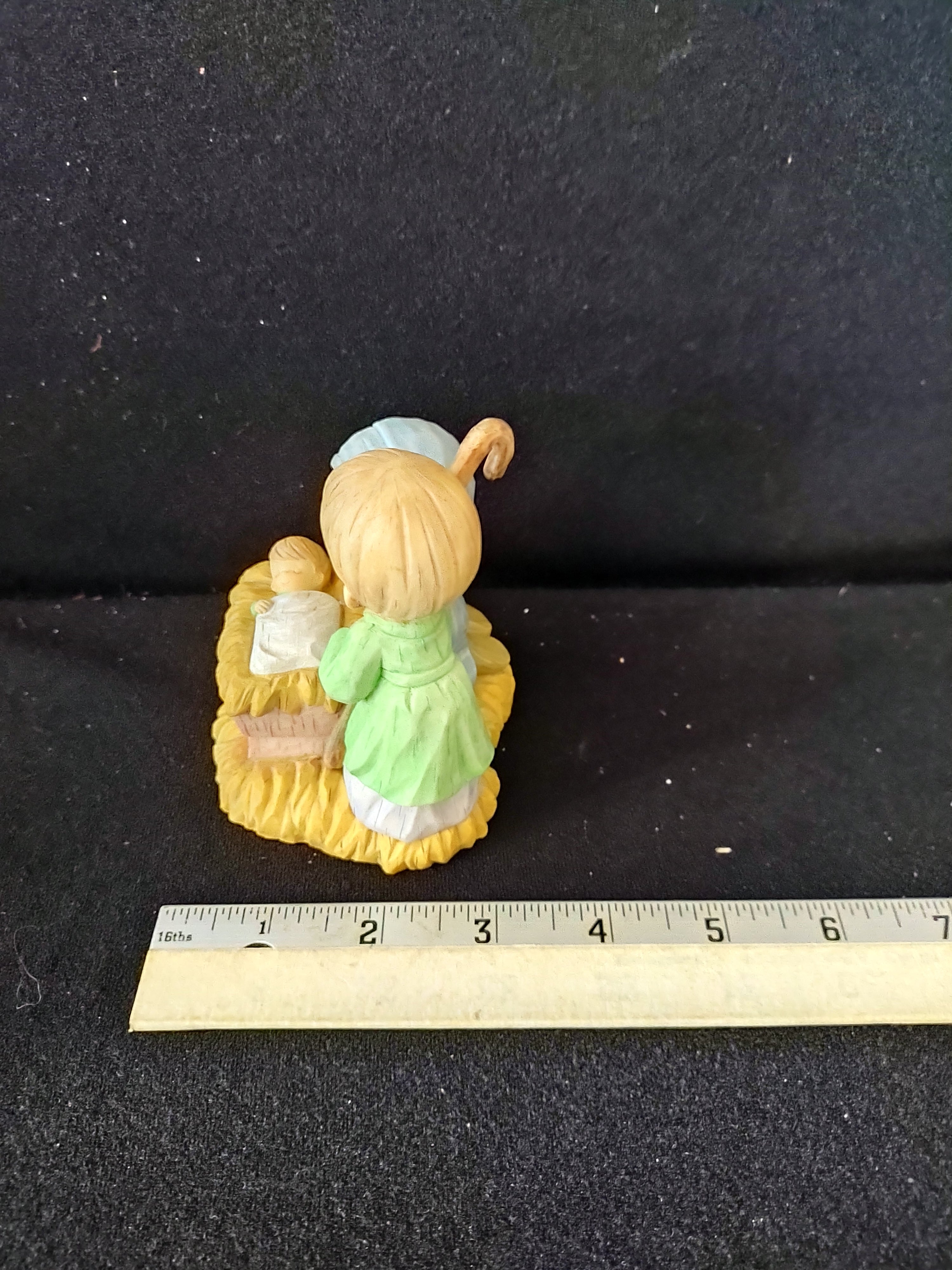 Vintage Precious Moments Nativity Set Barn Mary Joseph Jesus (Lot 3649)
