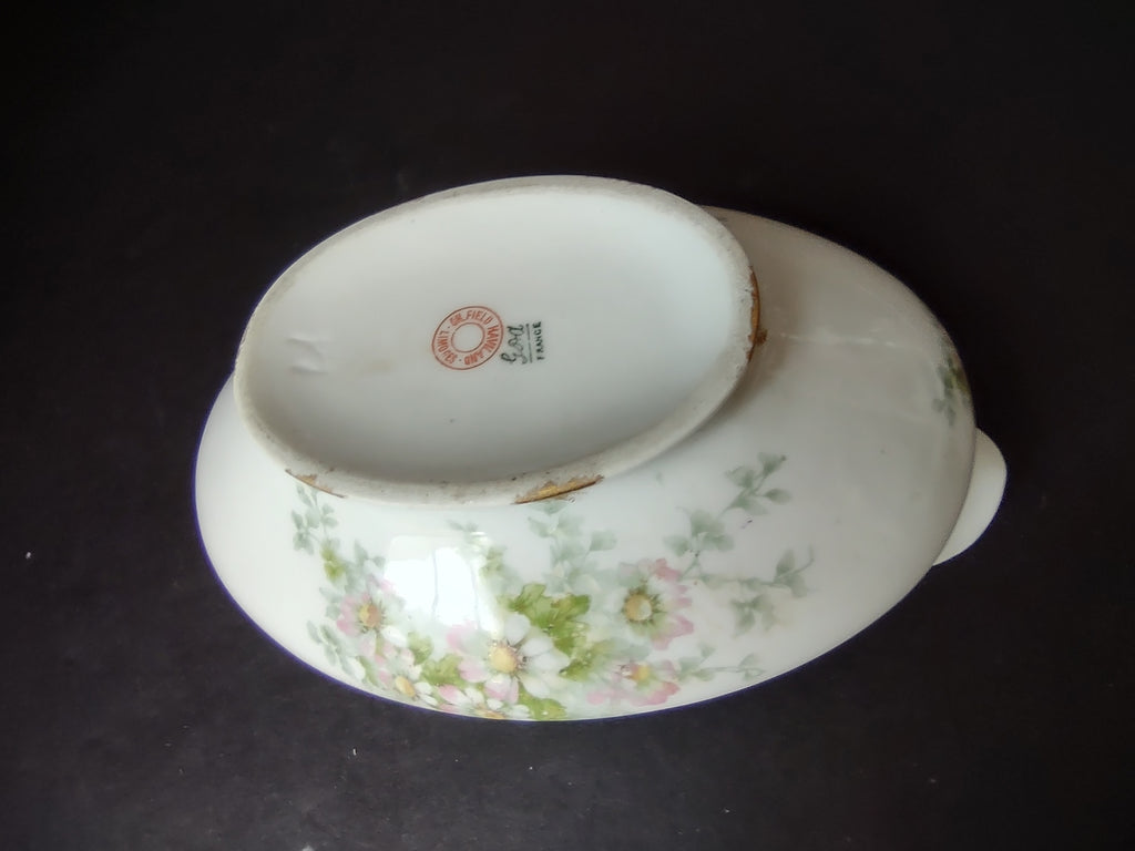 Haviland Limoges GDA Gravy Boat NO UNDERPLATE Pink Daisy Daisies (lot 877)