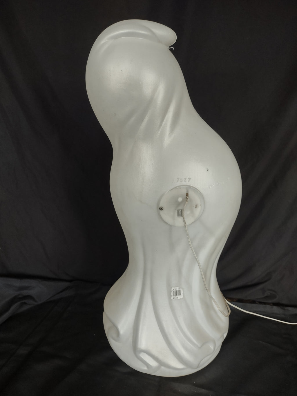 Vintage 33" General Foam Halloween Ghost Holding Pumpkin Blow Mold (lot 3254j)