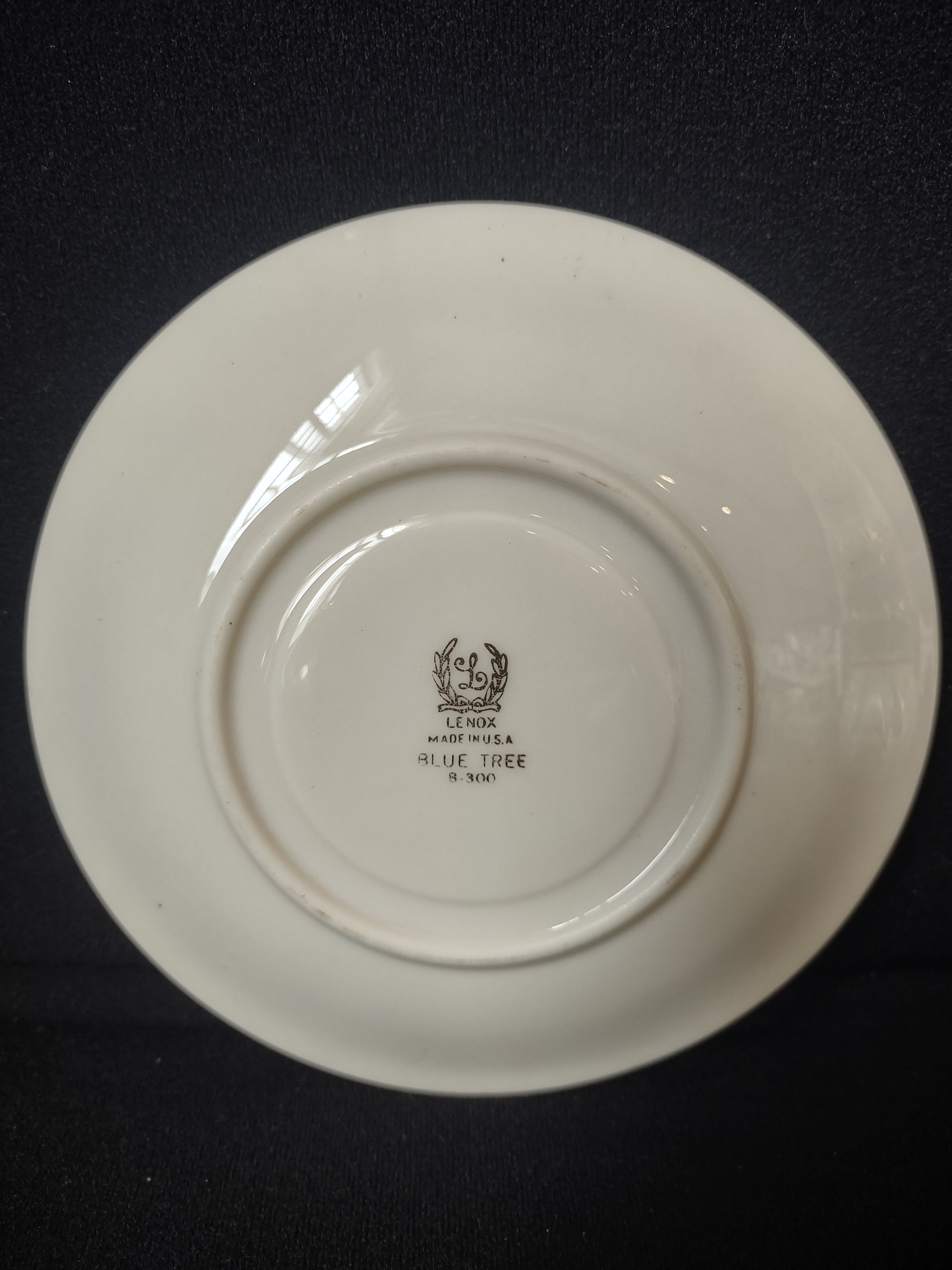 Vintage Lenox Blue Tree B-300 Demitasee Saucer ONLY (lot 1863)