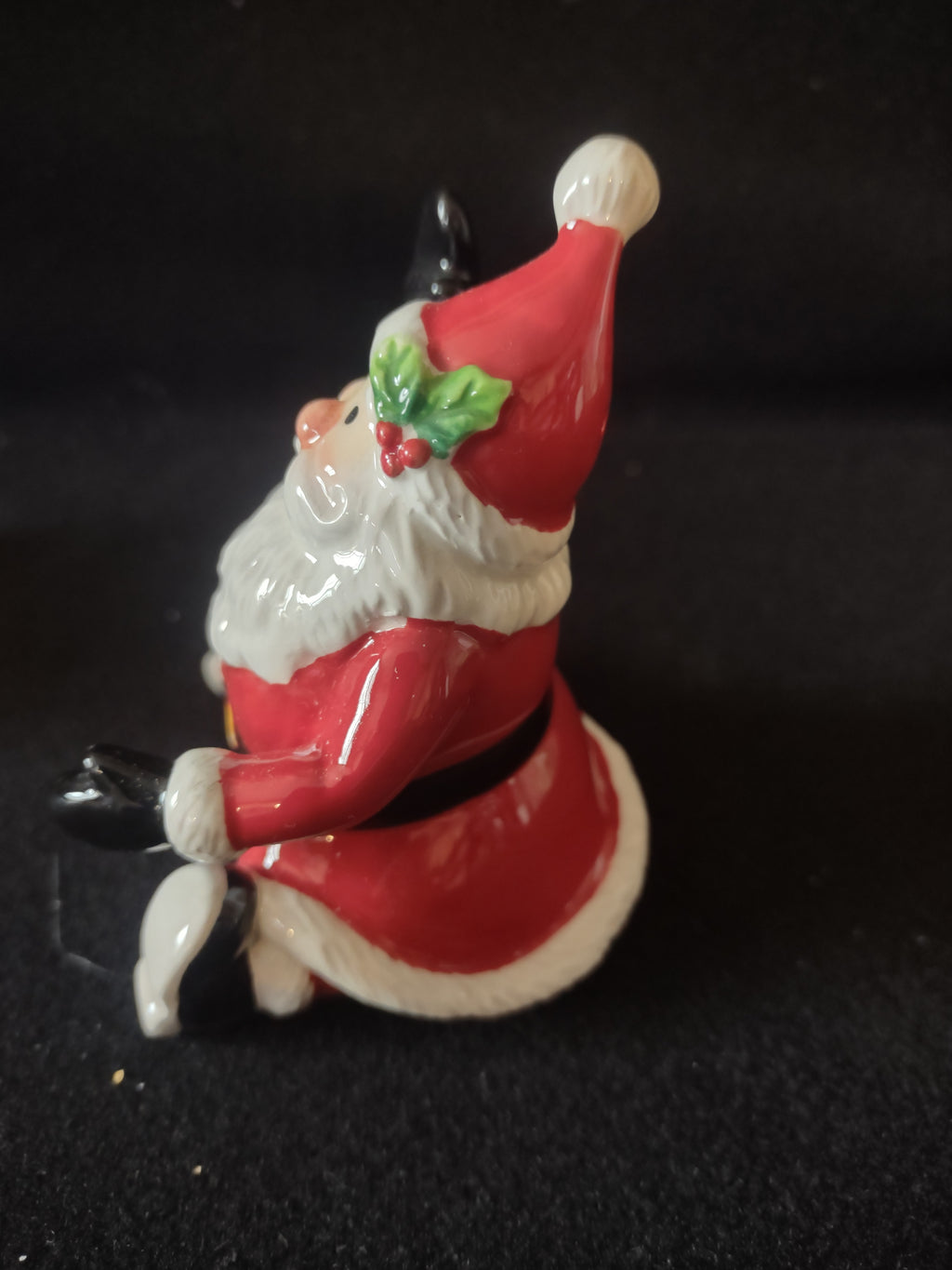 Vintage Christmas Fitz Floyd Santa Claus Present Salt Pepper Shaker (Lot 4677)