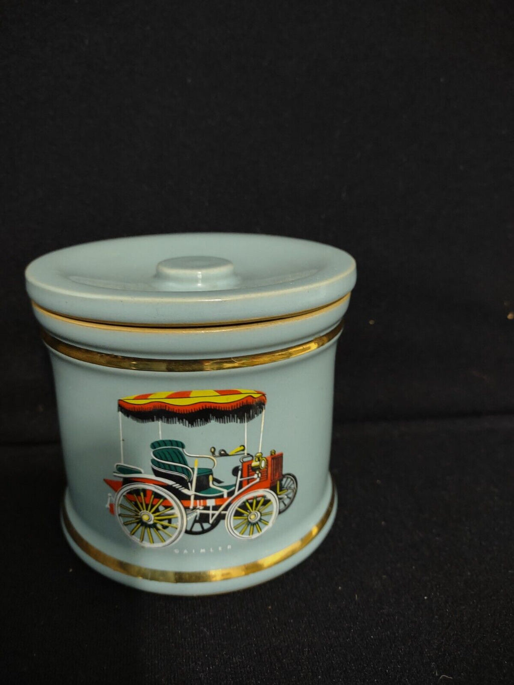 Vintage Denby Ceramic Blue Jar Daimler Austin Wolseley (lot 247)