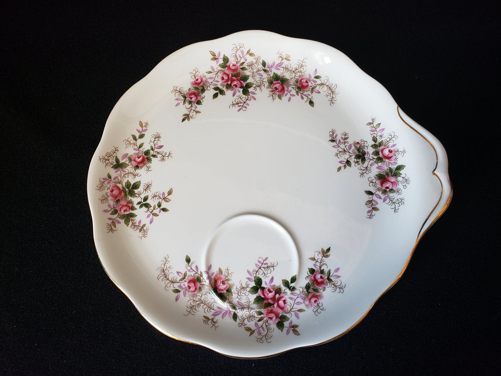 Vintage Royal Albert Dessert Plate Lavender Rose Gold Trim (lot 2044)