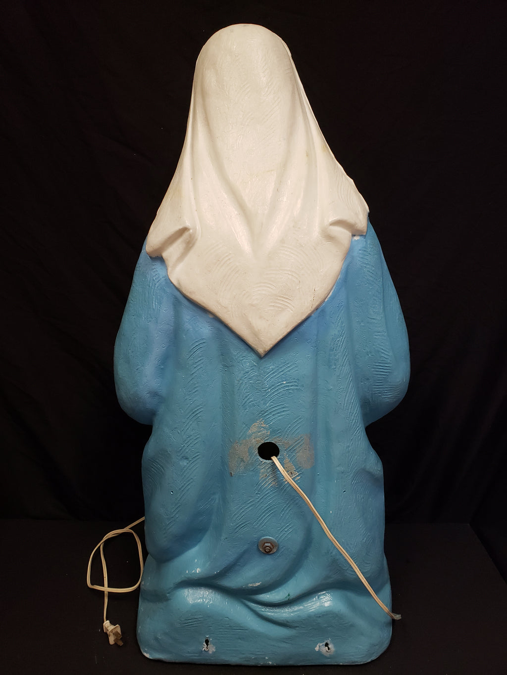 Vintage Christmas Outdoor Blow Mold Nativity Mary Figurine 32" (lot 2242)
