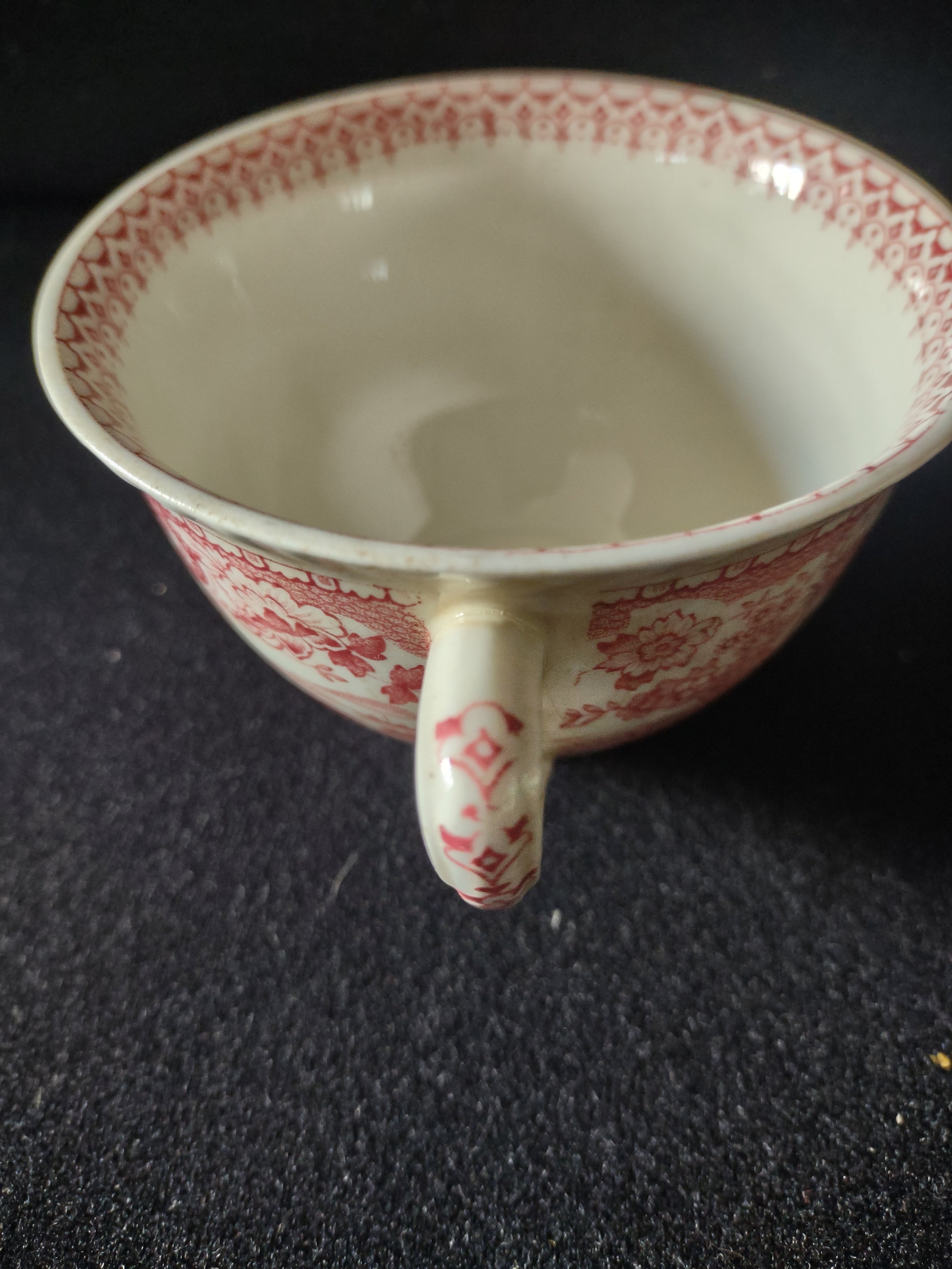 Vintage Wood Sons Teacup Saucer Seaforth Pink IMPERFECT (Lot 5679)