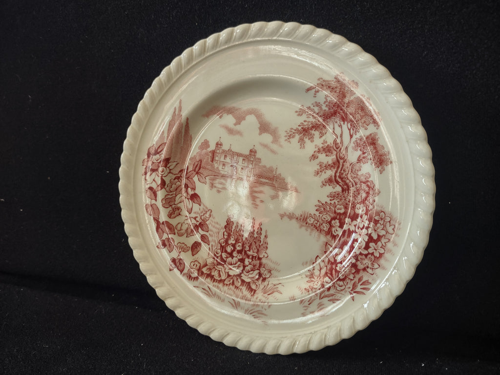 Vintage Castle On The Lake Johnson Small Plate English Countryside (lot 5707)