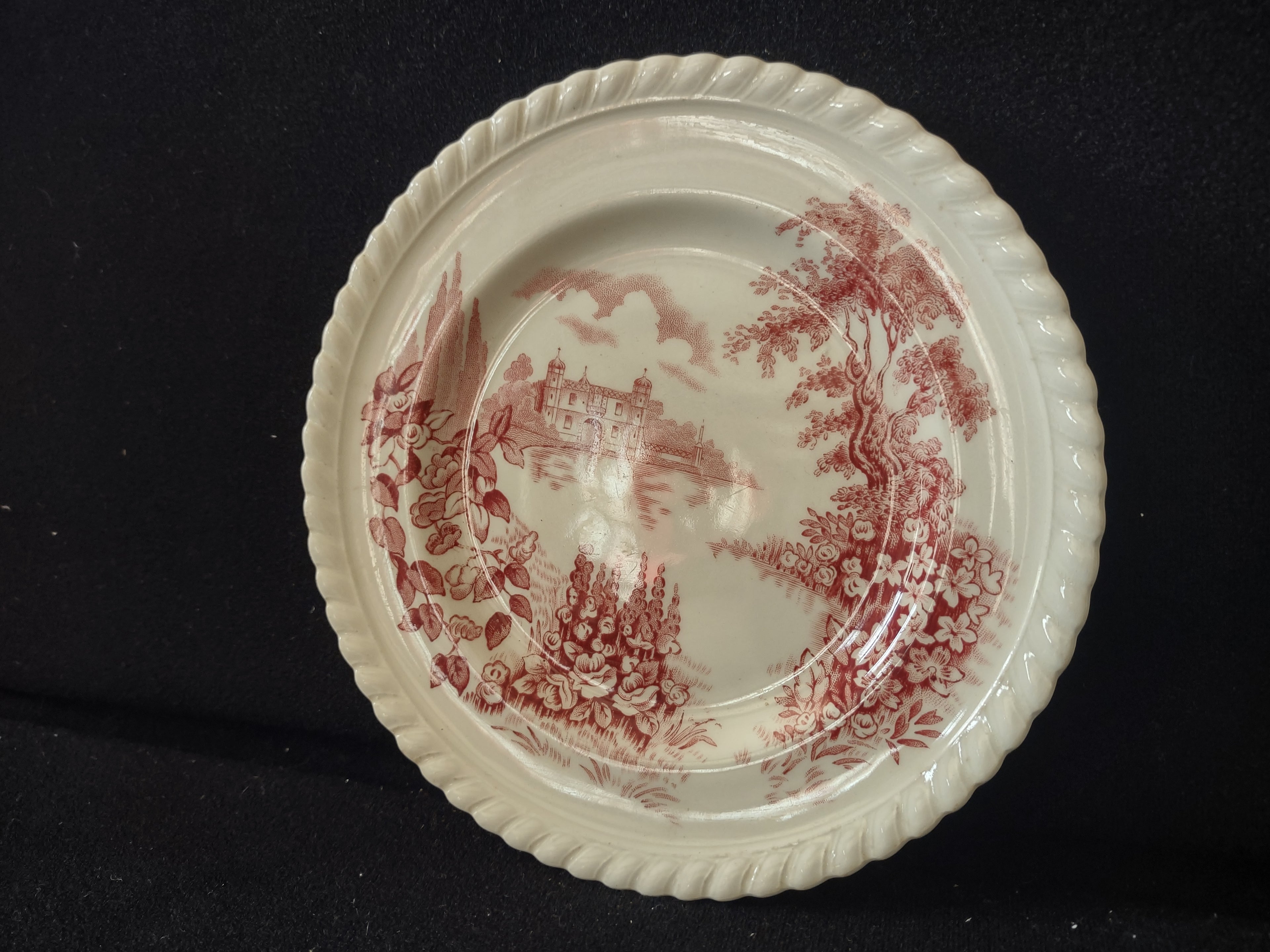 Vintage Castle On The Lake Johnson Small Plate English Countryside (lot 5707)