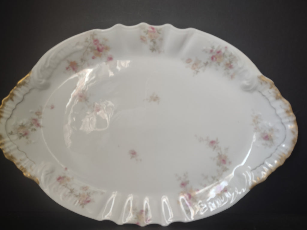 Vintage Haviland Limoges France Scalloped Edge Turkey Serving Platter (lot 2612)