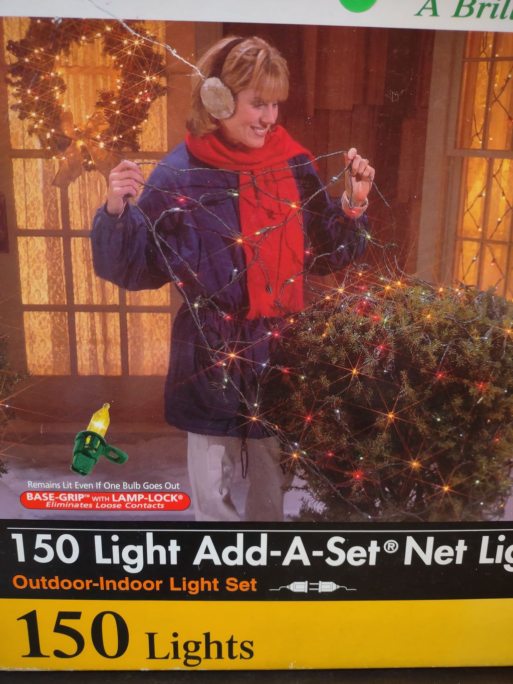 Christmas 150 Light Add-a-Set Net 6'x4' Sylvania Multi Color (lot 2418)