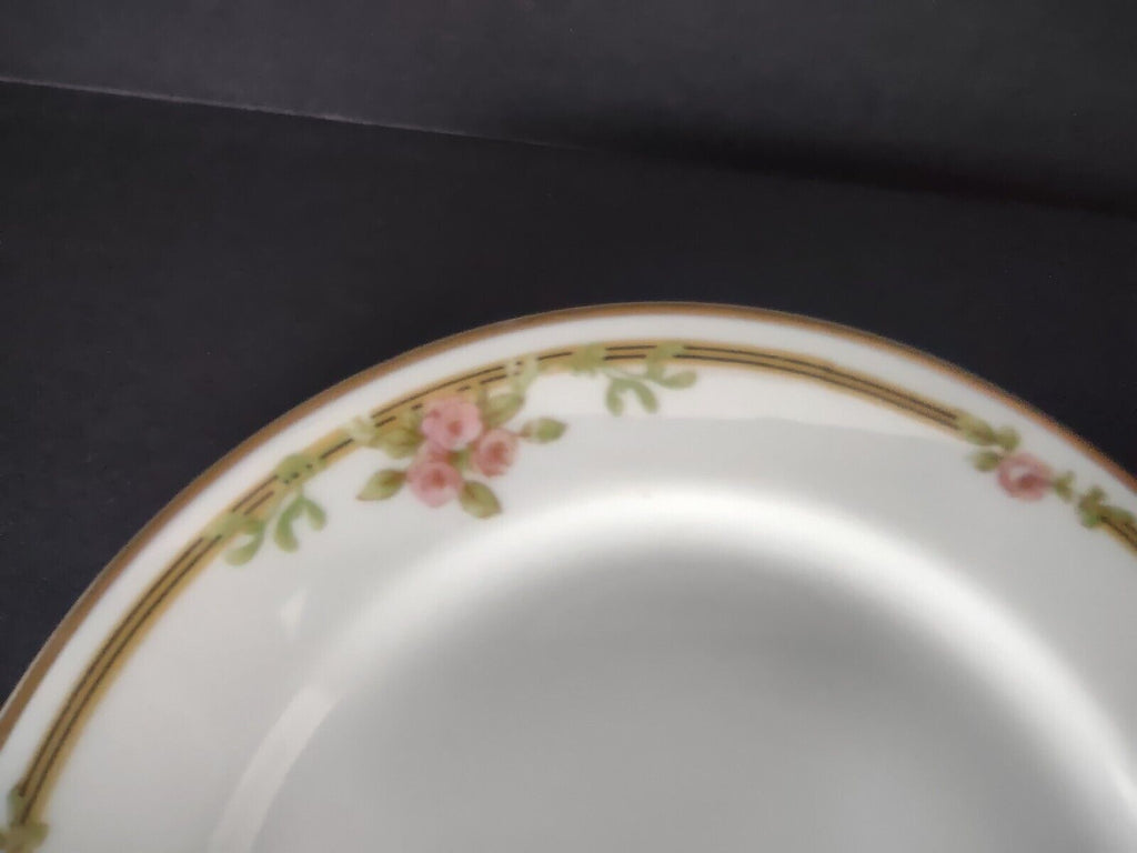 Haviland Limoges Schleiger 625 A Red Rose 2 x Bread Butter Plate 6-1/4" (lot 538