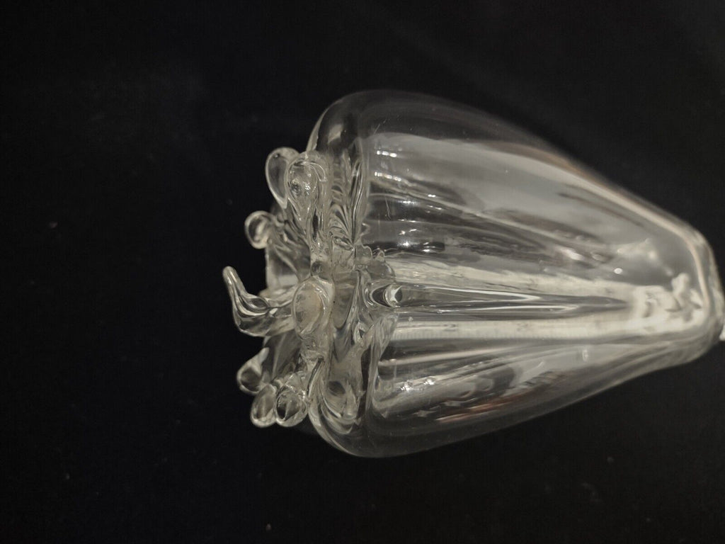 Clear Glass Art Pepper Decoration