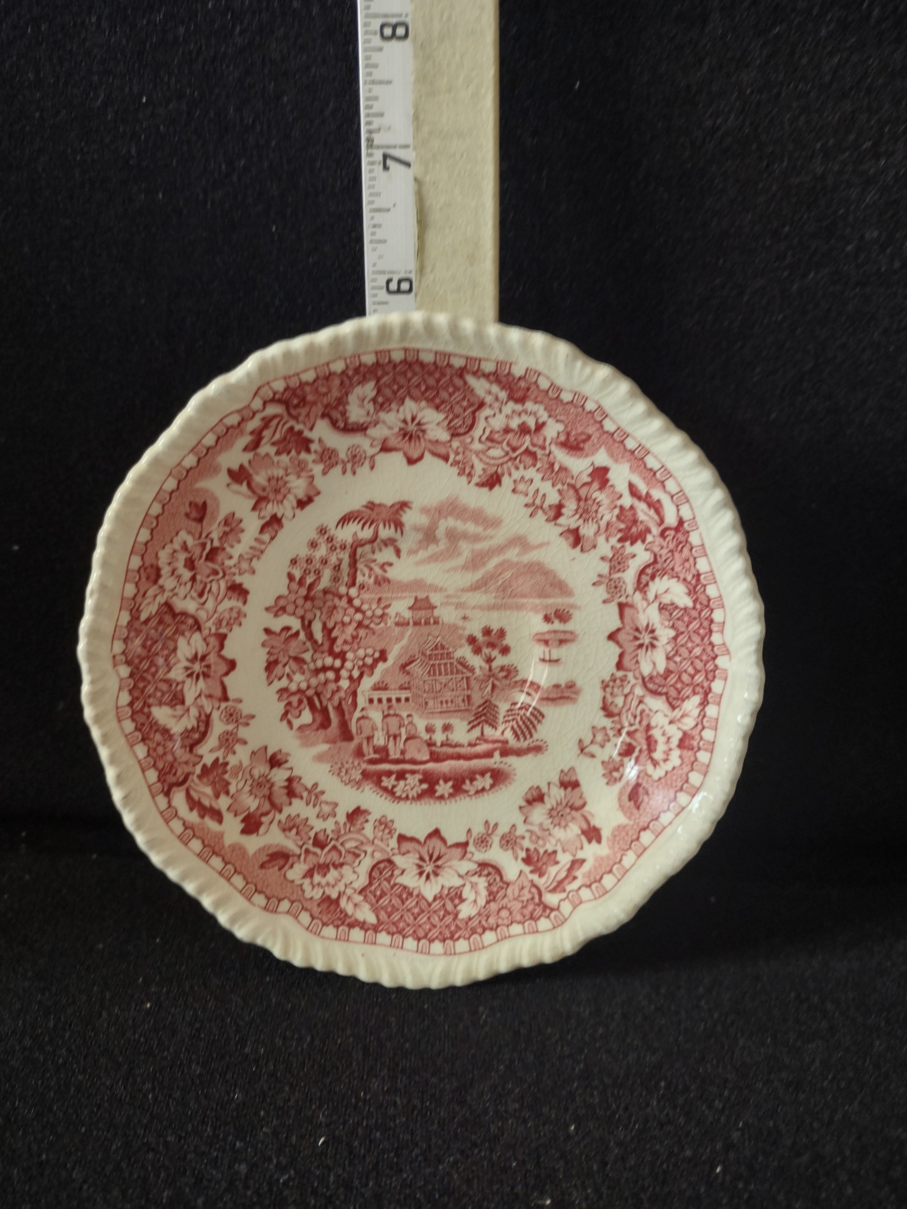 Vintage Wood Sons Teacup Saucer Seaforth Pink IMPERFECT (Lot 5679)