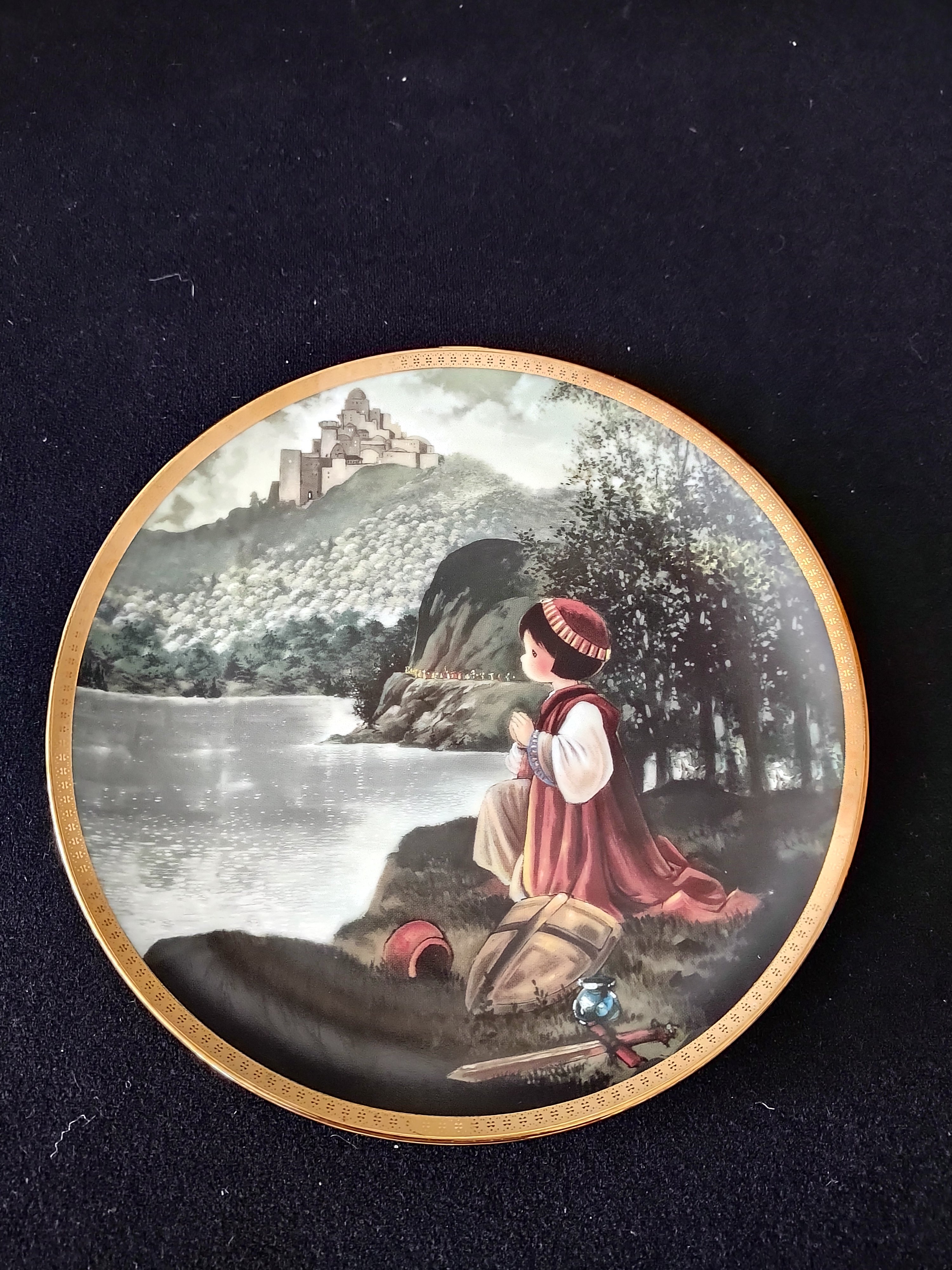 Precious Moments Old Testament Plate Esther Jacob Victory Set Of 3 (Lot 4055)