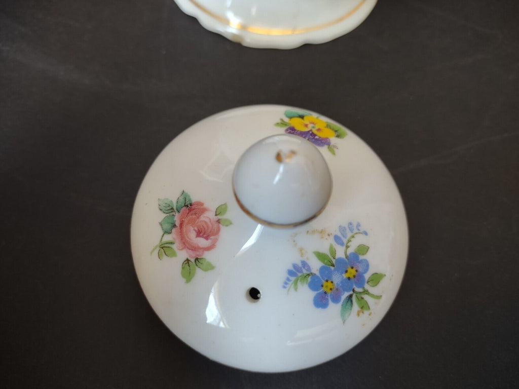 Fine Bone China Crown England Staffordshire Coffee Pot (lot 353) IMPERFECT