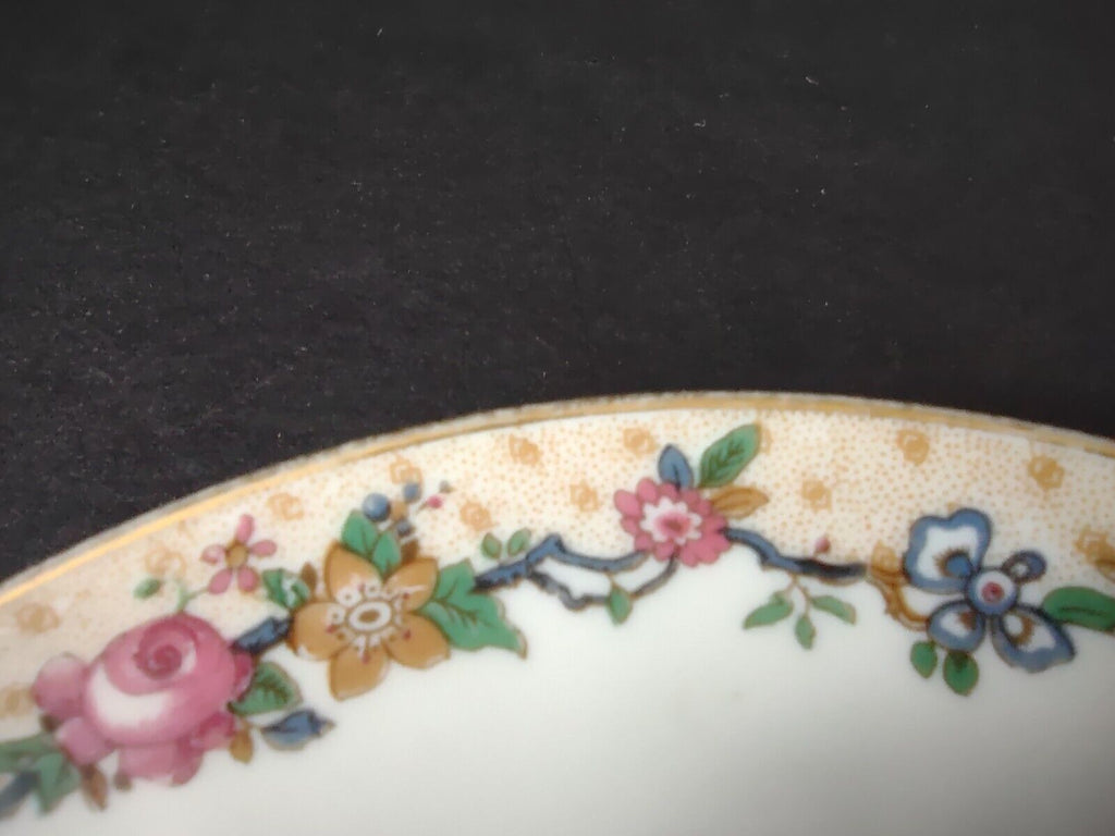 Ahrenfeldt Reizenstein Limoges Rose Gold Trim Bouillon Cup & Saucer (lot 710)