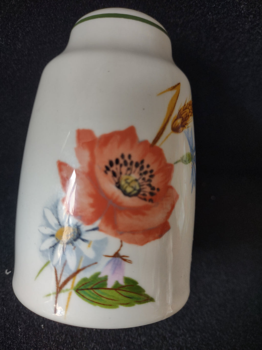 Vintage Salt Pepper Shakers Wild Poppy Wheat (Lot 5236)