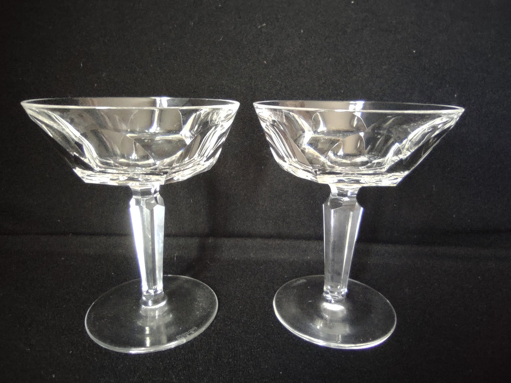 Set of 2 Vintage Waterford Sheila Champagne/Tall Sherbet 4 - 3/4" Tall (lot 2736