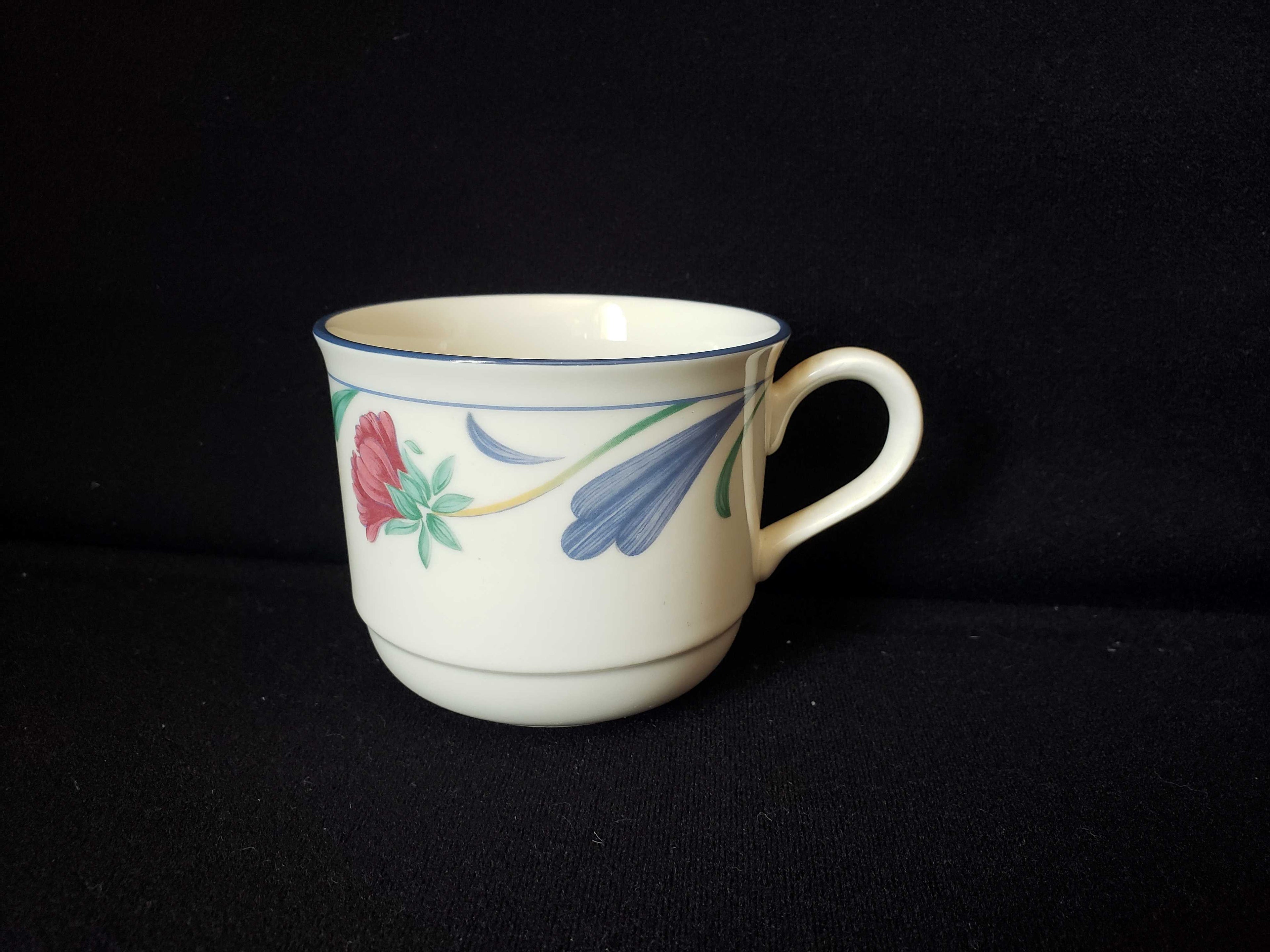 Vintage Lenox Tea Cup Gold Chinastone Poppies on Blue ONLY (lot 1948)