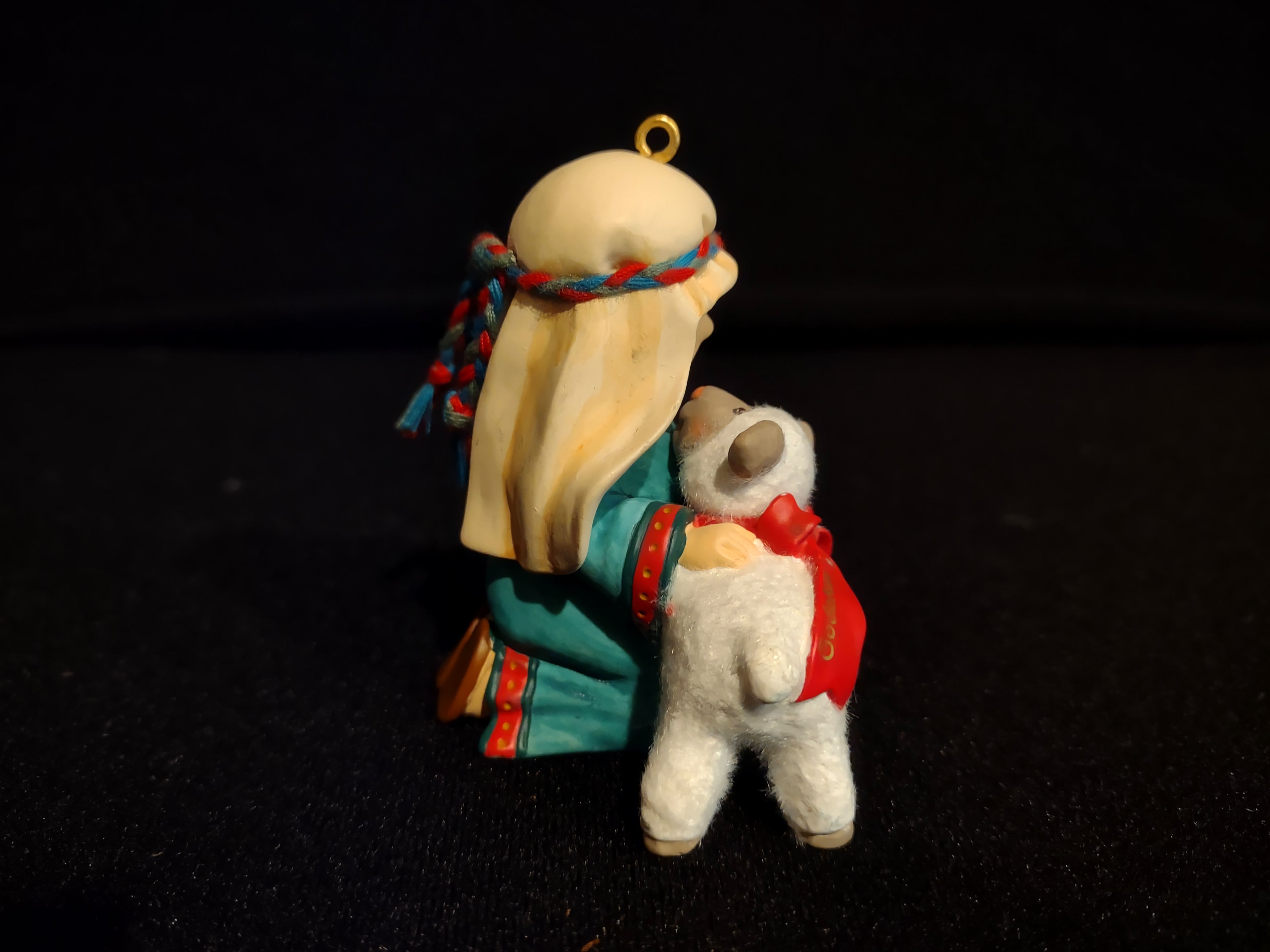 Hallmark 2004 Christmas Ornament Shepherd Boy Godchild with Lamb (lot 2444)