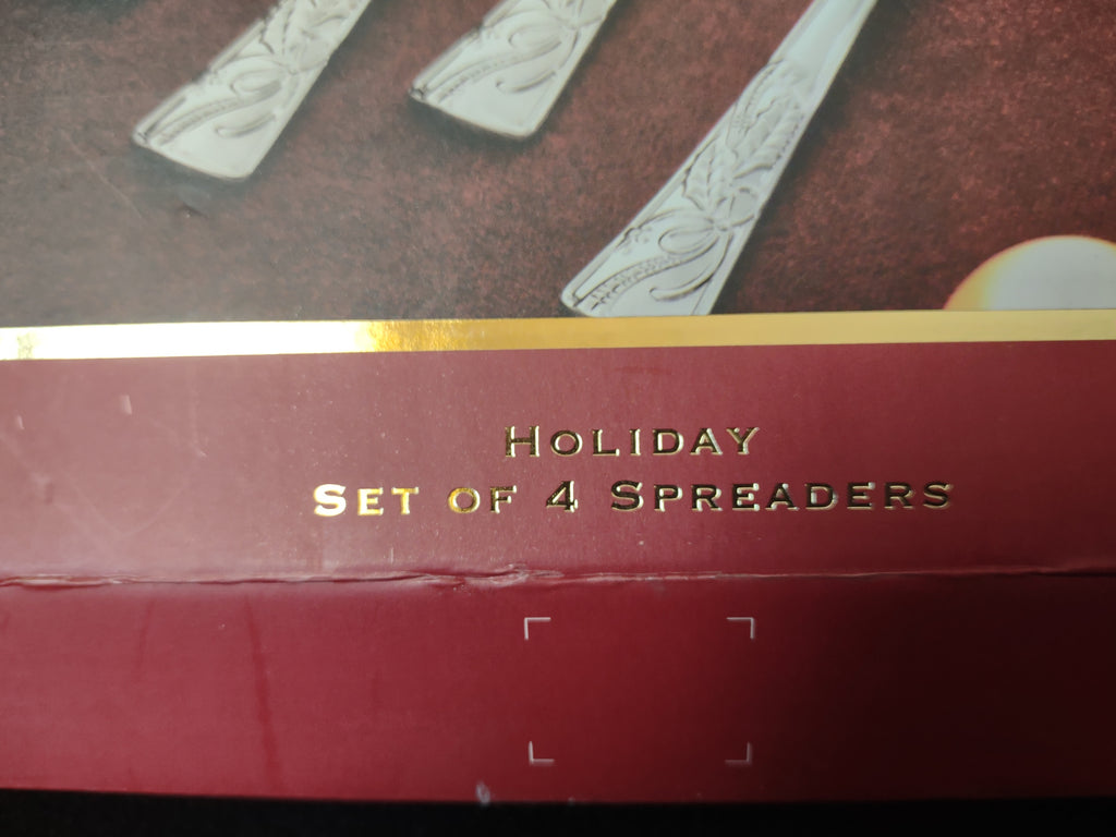 Lenox Christmas Holiday Set of 4 Spreaders (lot 1667)
