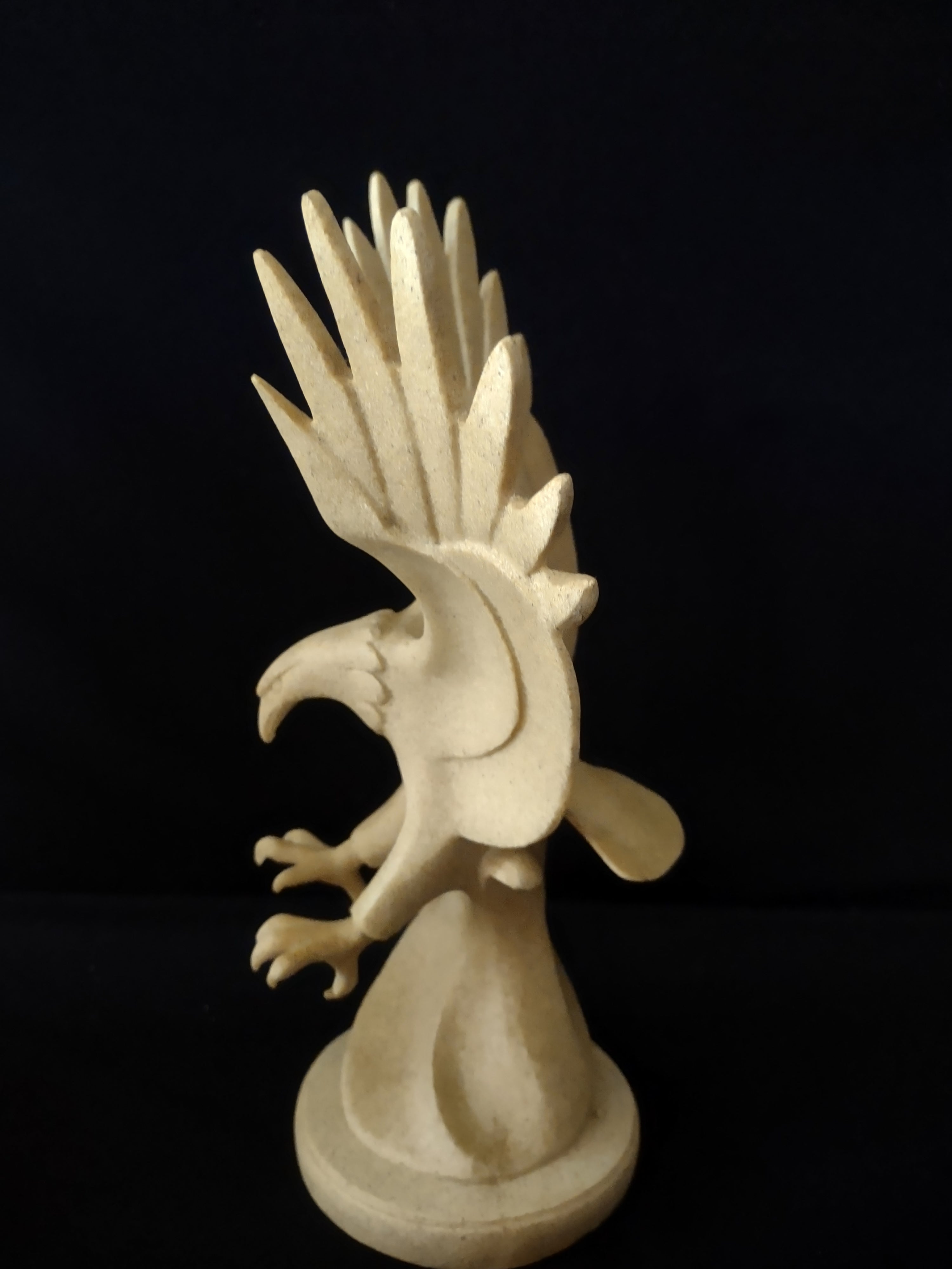 Herco Alabaster Winged Eagle 11" Statue (Lot 3261)