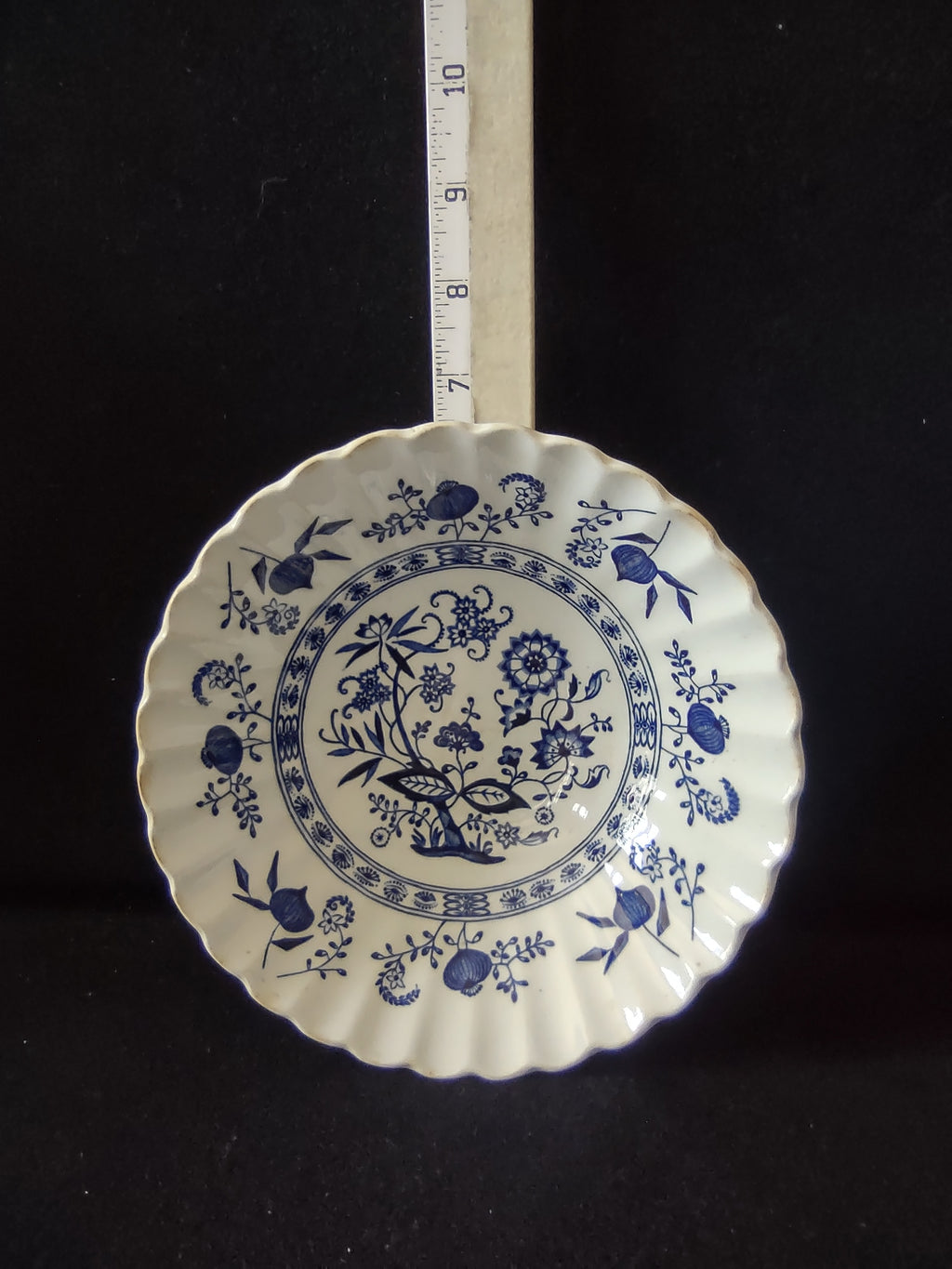 Vintage Meakin Blue Nordic Soup Cereal Bowl Ironstone England Set of 2 (5969)