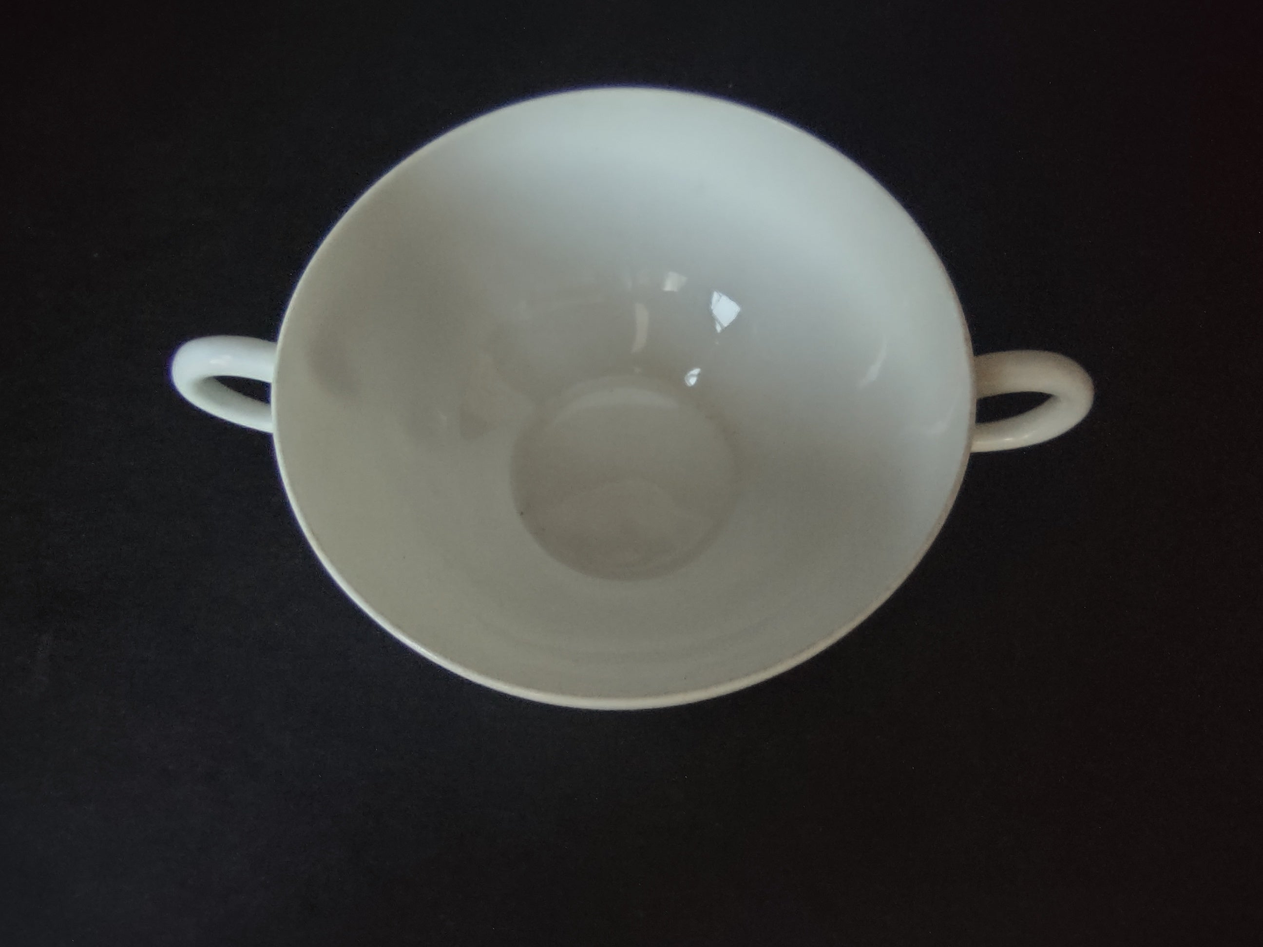 Limoges Porcelain Bouillon Cup ONLY Plain White (lot 1076)