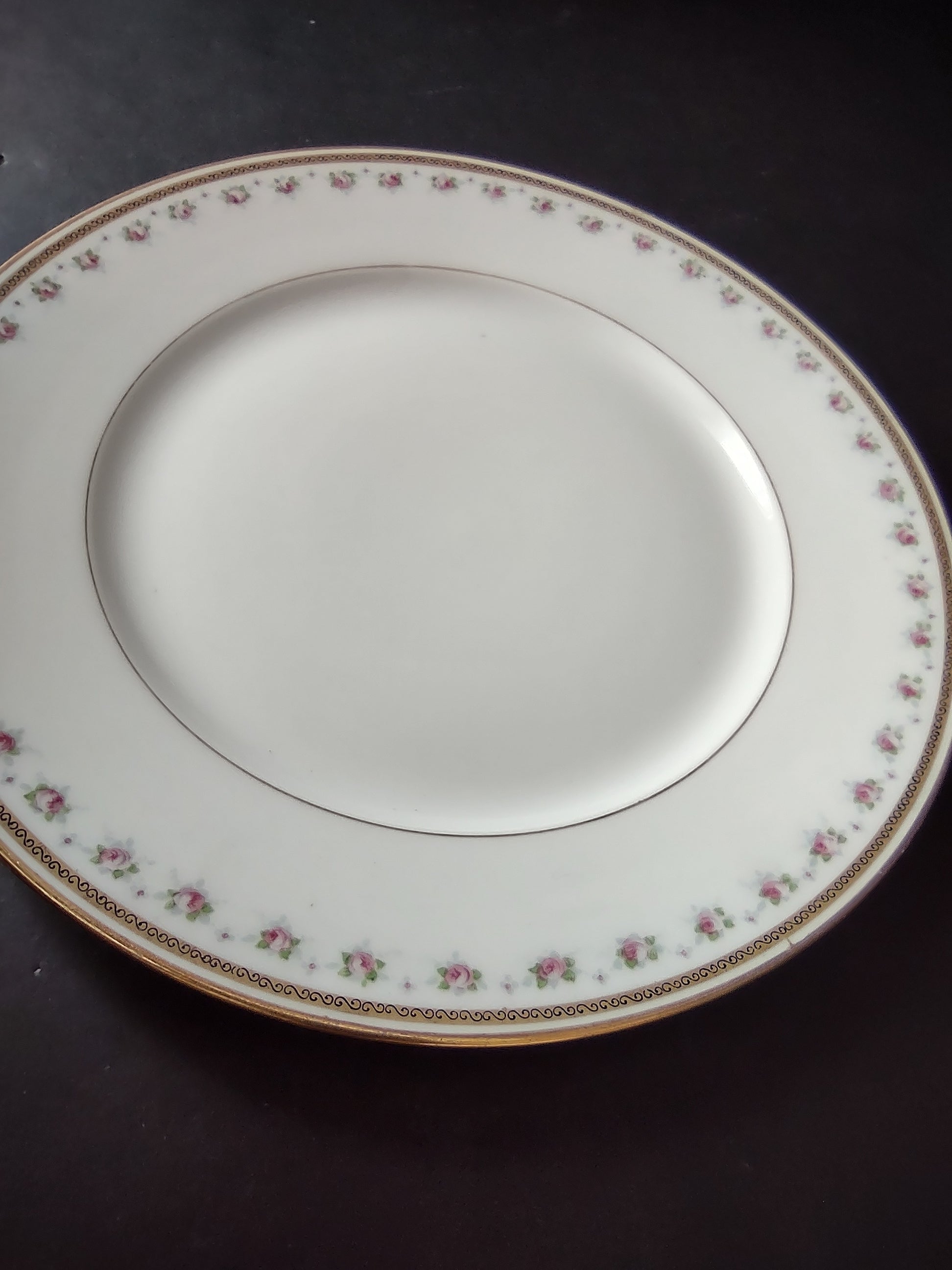 Wm. Guerin Limoges Luncheon/Salad Plate Rose French Chick (lot 984)