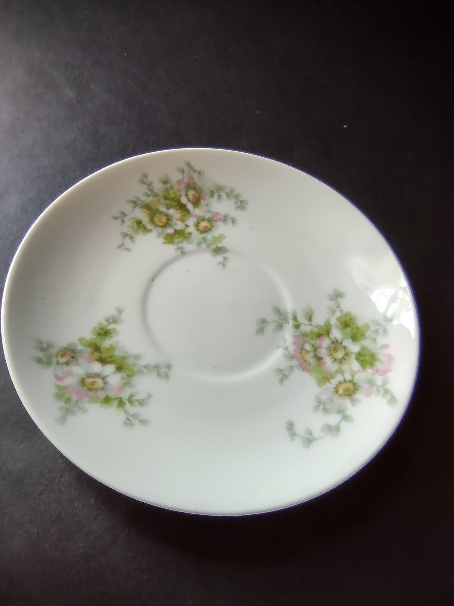 Haviland Limoges GDA Saucer ONLY Pink Daisy Daisies (lot 879)