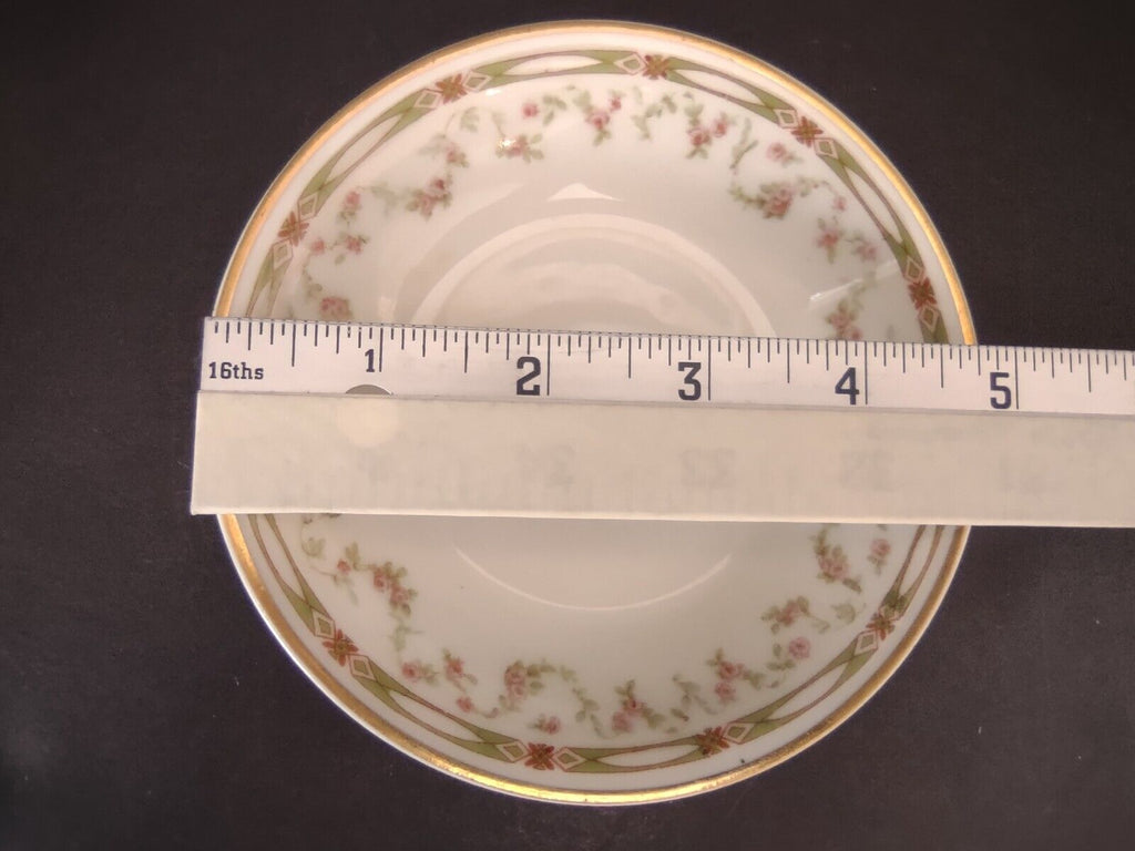 Haviland Limoges Schleiger 346 Red Rose 2 x Coupe Plate 5" (lot 543)