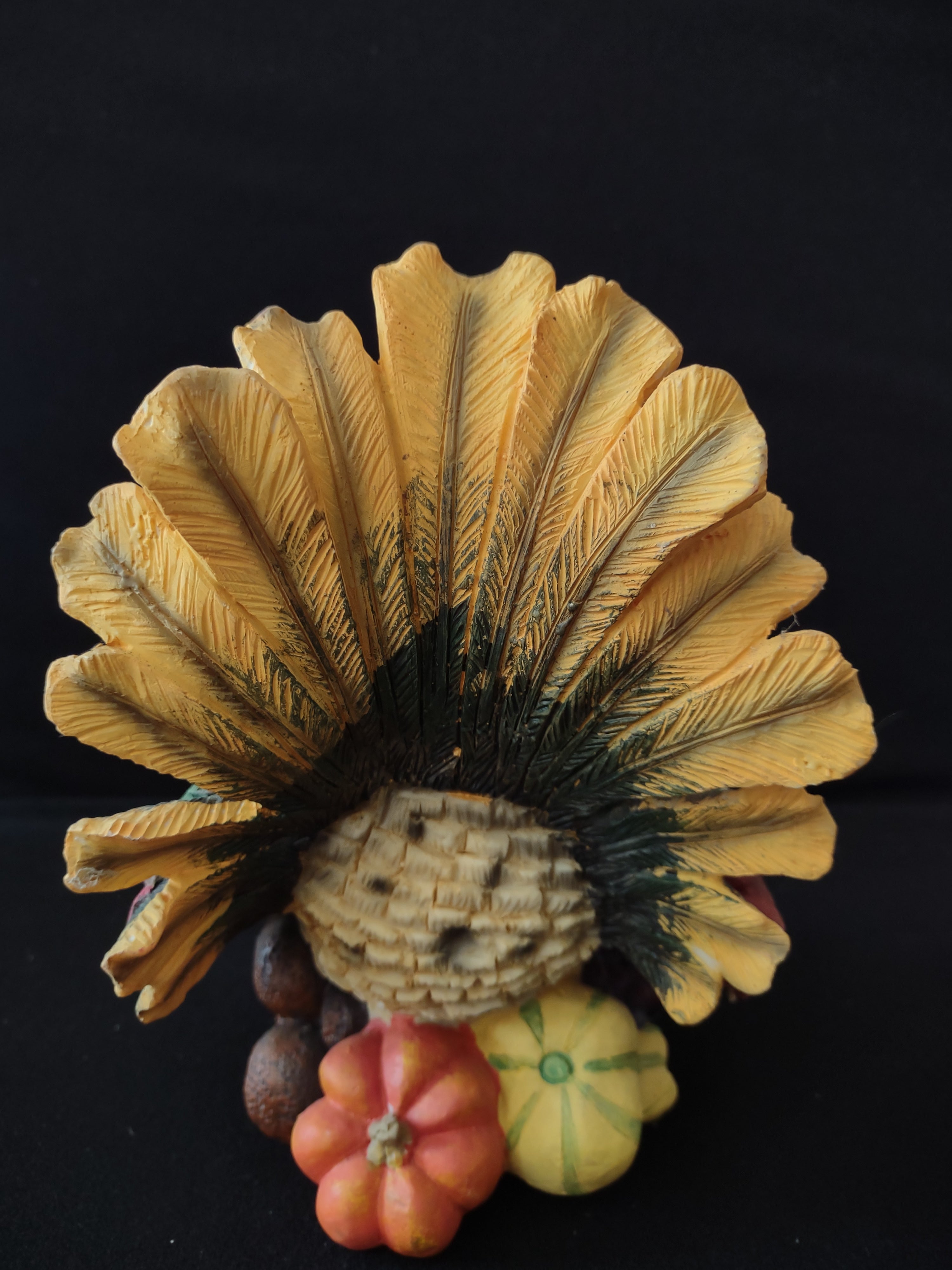 Thanksgiving Fall Polyresin Holiday Turkey X 2 (Lot 3131)