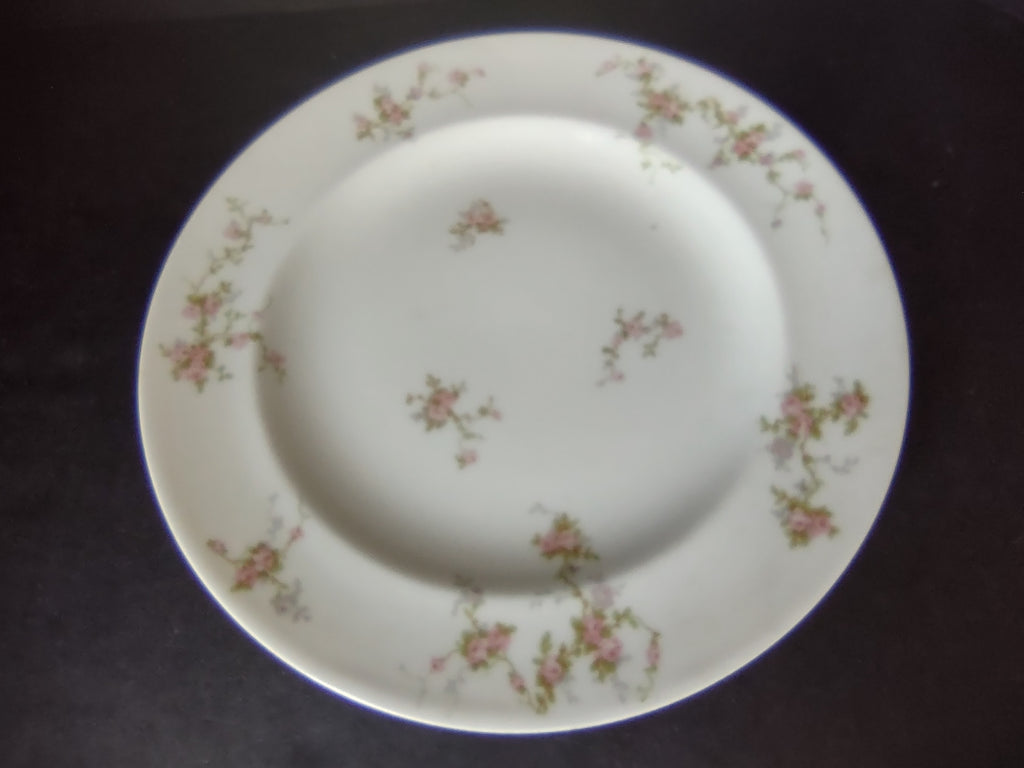 Haviland Limoges Pink Spray 2 x Dinner & 1 x Bread/Butter Plate (lot 922)