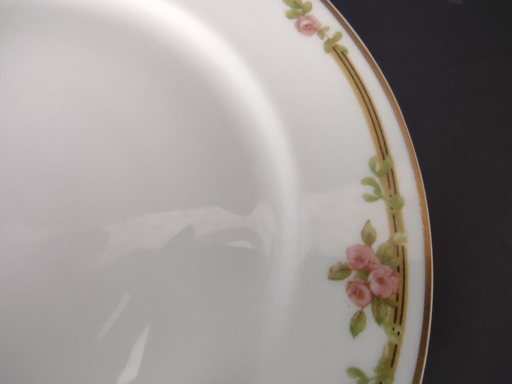 Haviland Limoges Schleiger 625 A Red Rose 2 x Dessert Plate 6-1/4" (lot 539
