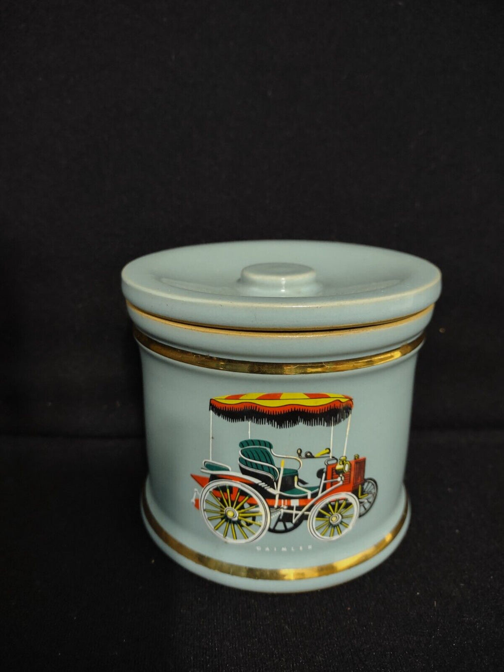 Vintage Denby Ceramic Blue Jar Daimler Austin Wolseley (lot 247)