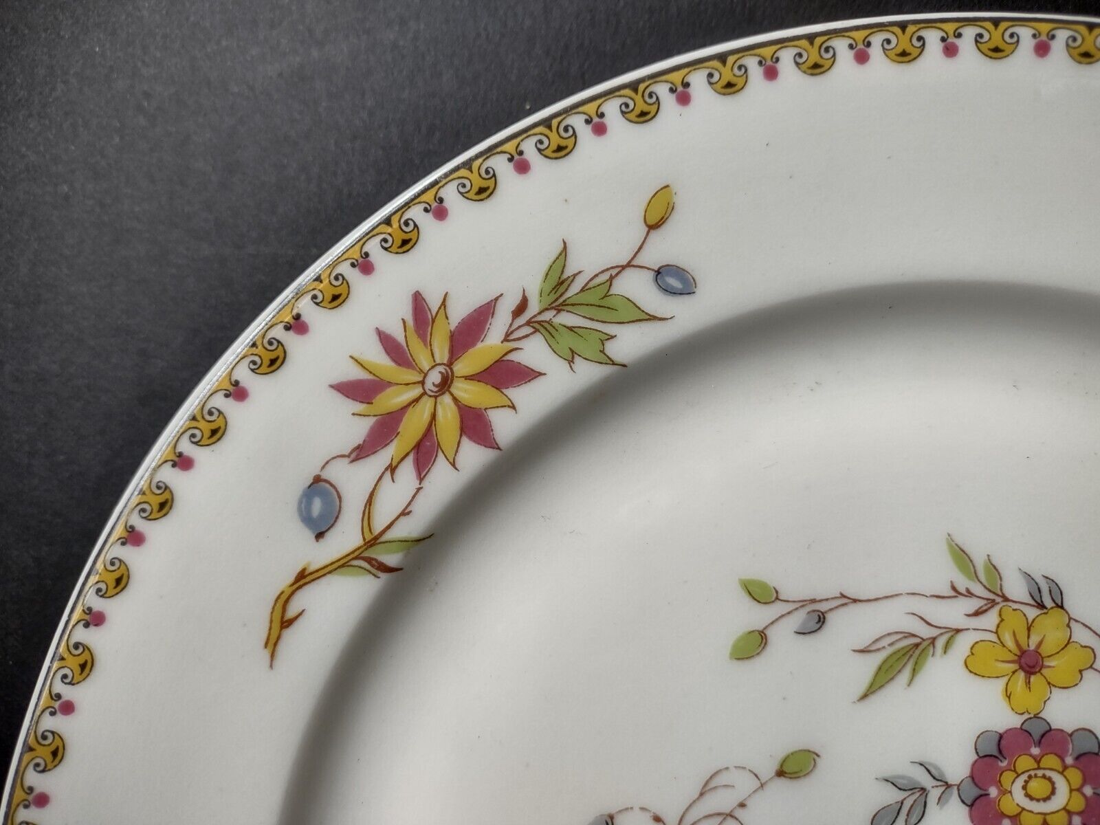 Haviland Limoges Old Abbey Rouen Spray Pheasant Salad Plate 7-3/8" (lot 346)