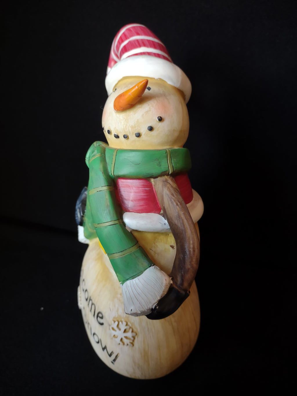 Christmas Snowman Welcome Snow Decor (lot 1578)