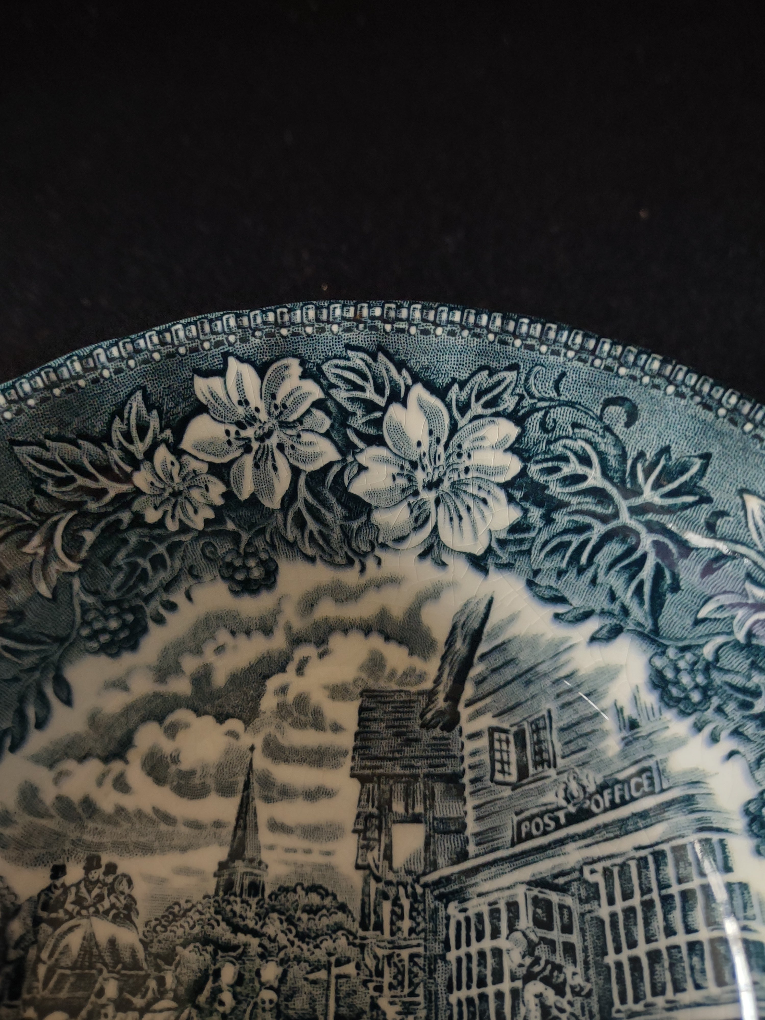 Vintage Royal Tudor Ware Cereal Soup Bowl Ironstone Coaching Taverns (Lot 5579)