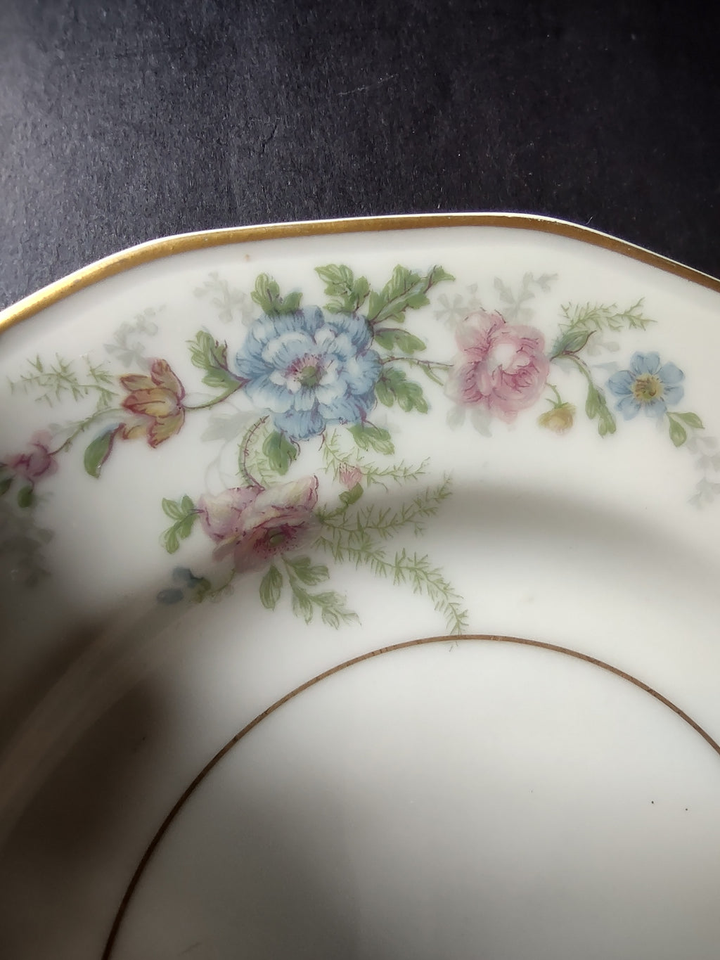 Haviland Limoges Fleurettel 5 x Salad/ Dessert Plate 7-1/2" Floral (lot 808)