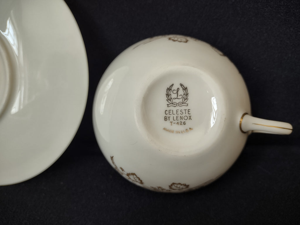 Vintage Lenox T-426 Tea Cup with Saucer (lot 1899)