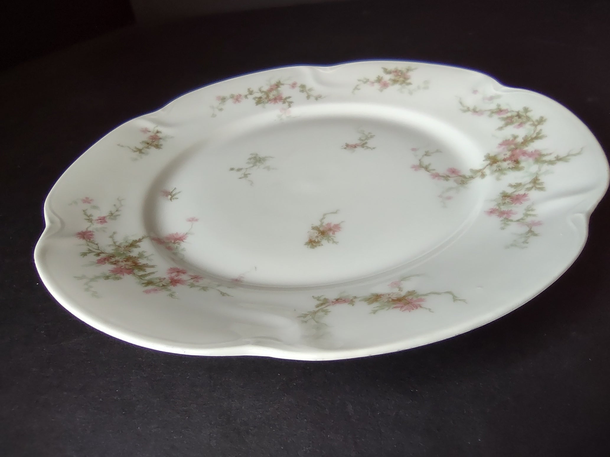 Haviland Limoges Dinner Plate Pink Thistle & Daisy (lot 880)