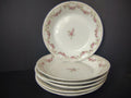 GDA Limoges 6 x Cream Soup Bowl Apple Blossom Garland Swag Ribbon (lot 748)